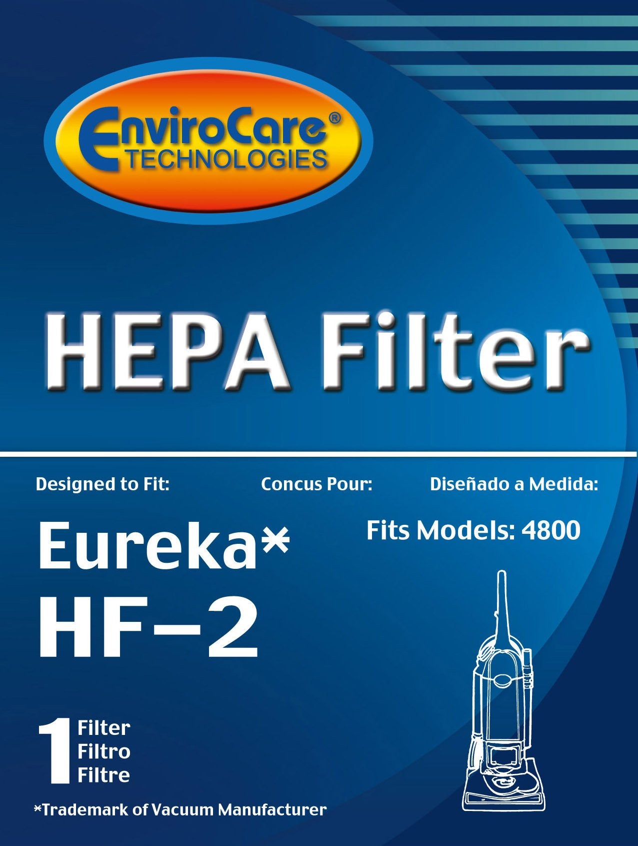 Envirocare Replacement Hepa Vacuum Cleaner Filter Set Designed To Fit Eureka Hf 2 Filters And 70082 Filters