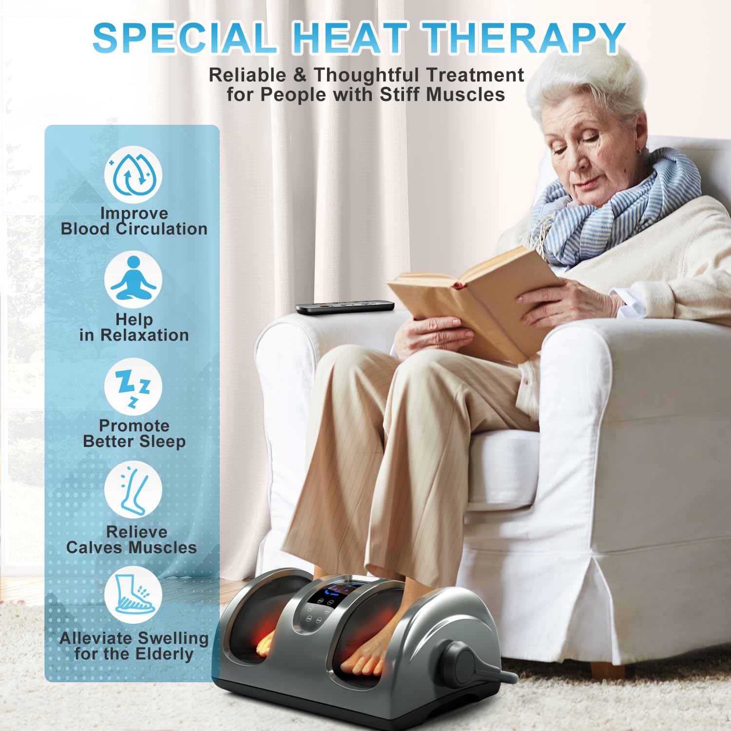 Tisscare Shiatsu Foot Massager With Heat: Fsa Hsa Eligible Foot Massager For Neuropathy, Plantar Fasciitis And Pain Relief Massa