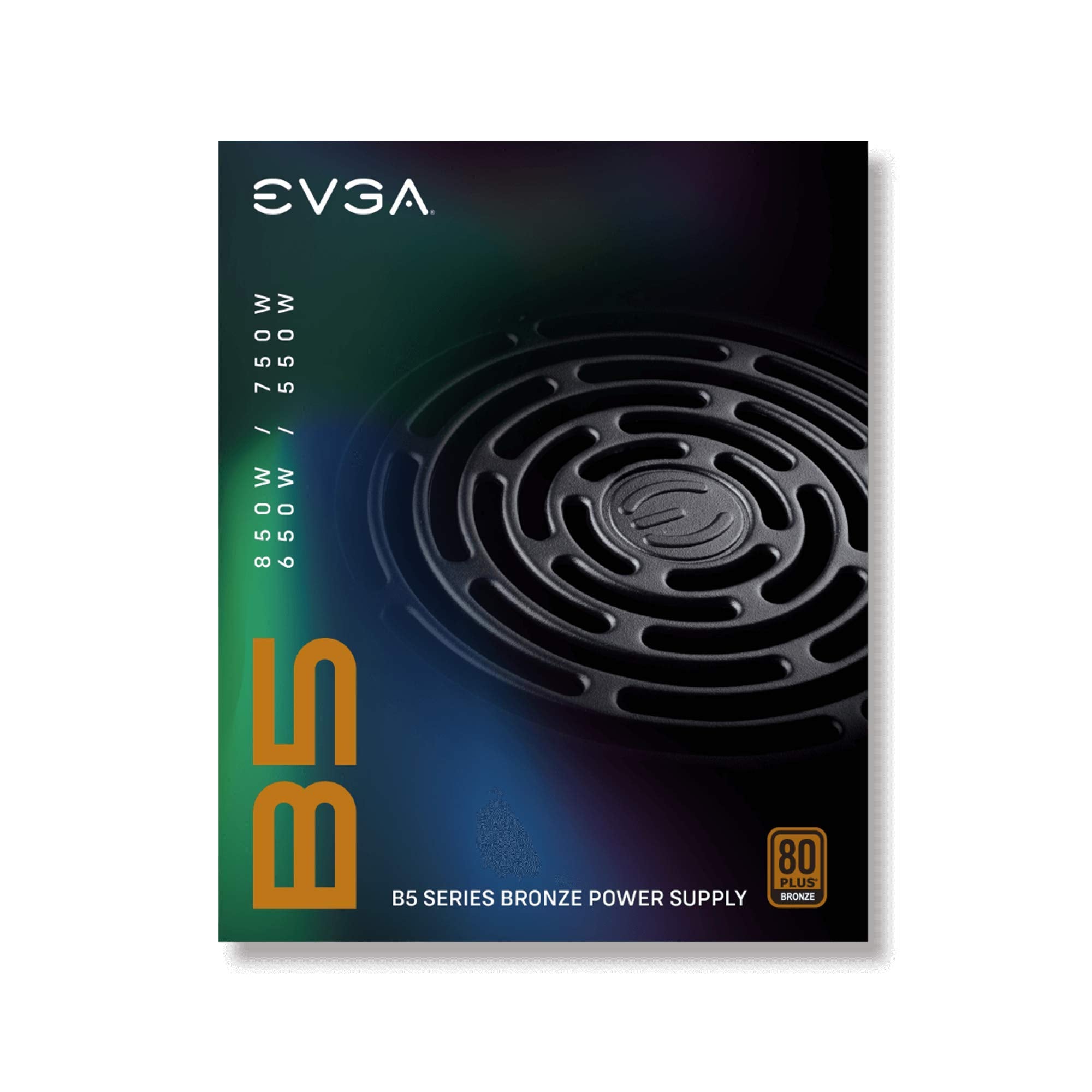Evga 850 B5, 80 Plus Bronze 850W, Fully Modular, Evga Eco Mode, 5 Year Warranty, Compact 150Mm Size, Power Supply 220 B5 0850 V1