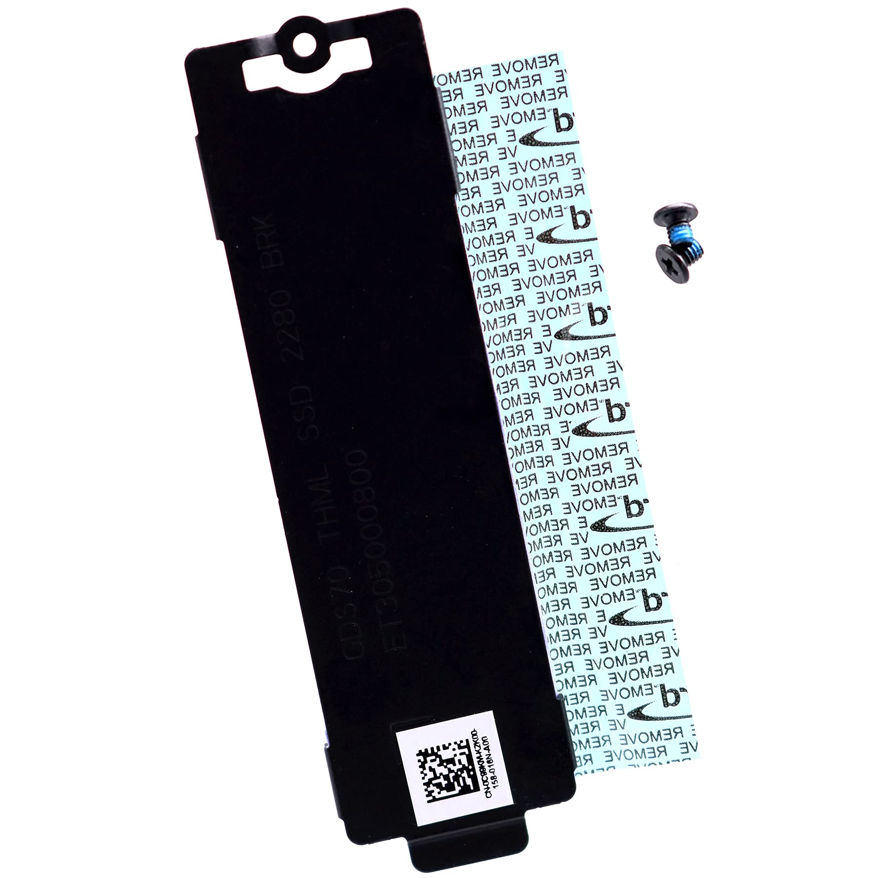 Deal4Go Slot 1/ Slot 2 2280 M.2 Ssd Heatsink Cover Plate C99Km 0C99Km Thermal Shield For Dell Alienware X17 R1 Gaming Laptop, Black