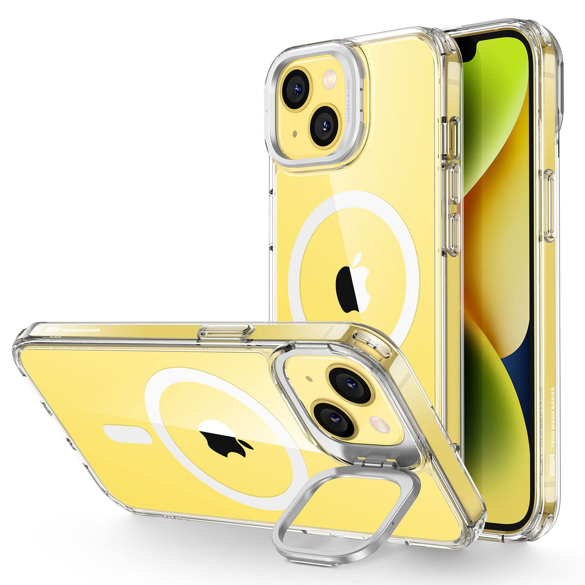 Esr For Iphone 14 Plus Case, Compatible With Magsafe, Built In Camera Ring Stand, Military Grade Protection, Magnetic Phone Case