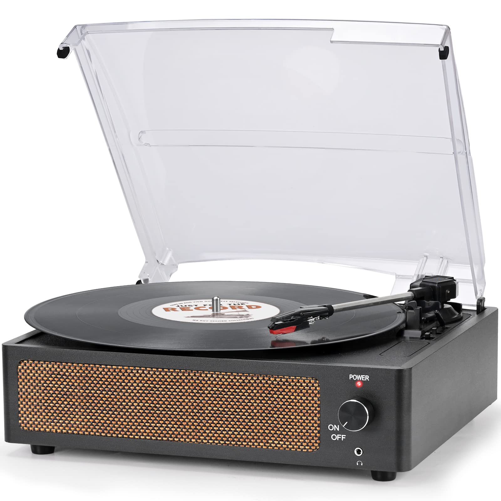 Vinyl Record Player With Speakers Vintage Turntable For Vinyl Records Belt Driven Turntable Support 3 Speed, Wireless Playback,