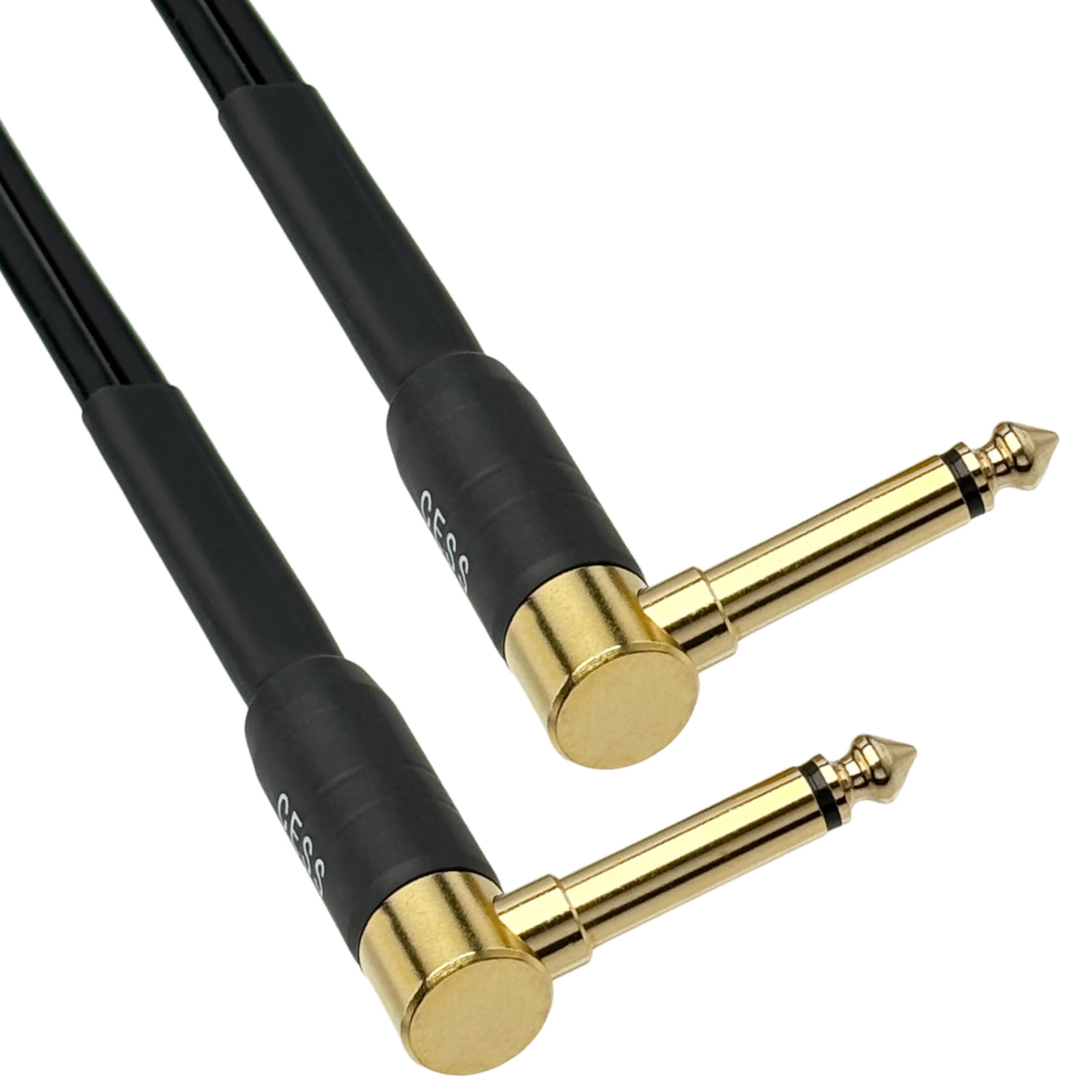 Cess 133 3F Right Angle 1/4 Inch Ts Plug To Speakon Speaker/Amplifier Cable, 2 Pack (3 Feet)