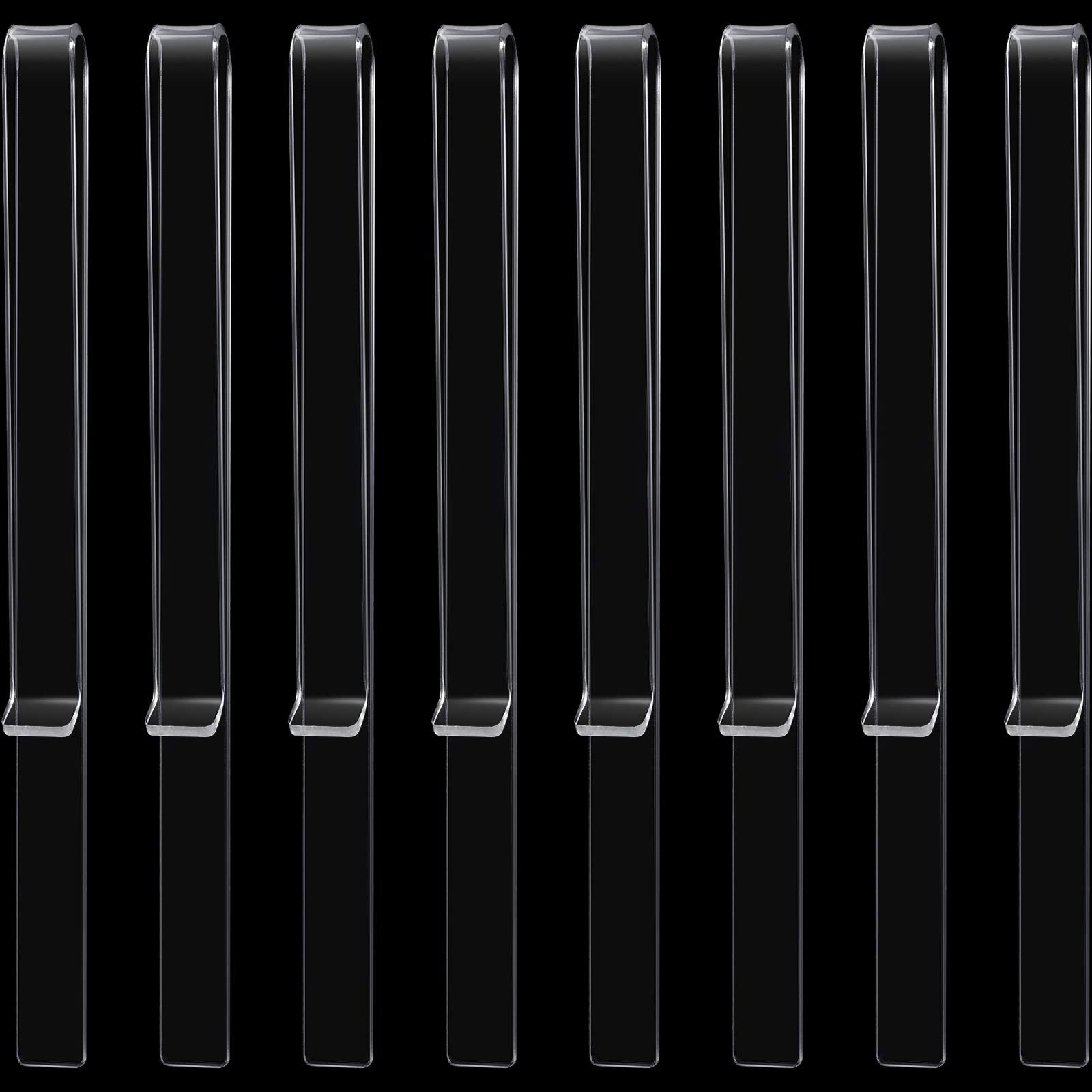 Eboot 8 Pieces Music Stand Clips Music Stand Page Holder Transparent Sheet Holder Clear Acrylic Read Clip For Wind For Musician