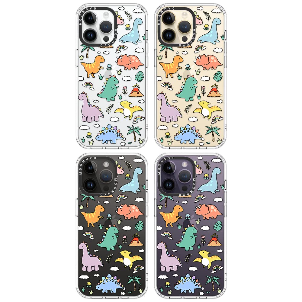 Mosnovo Case For Iphone 14 Pro Max, [Buffertech 6.6Ft Military-Grade Drop Protection] [Anti Peel Off Tech] Clear Tpu Bumper Phon