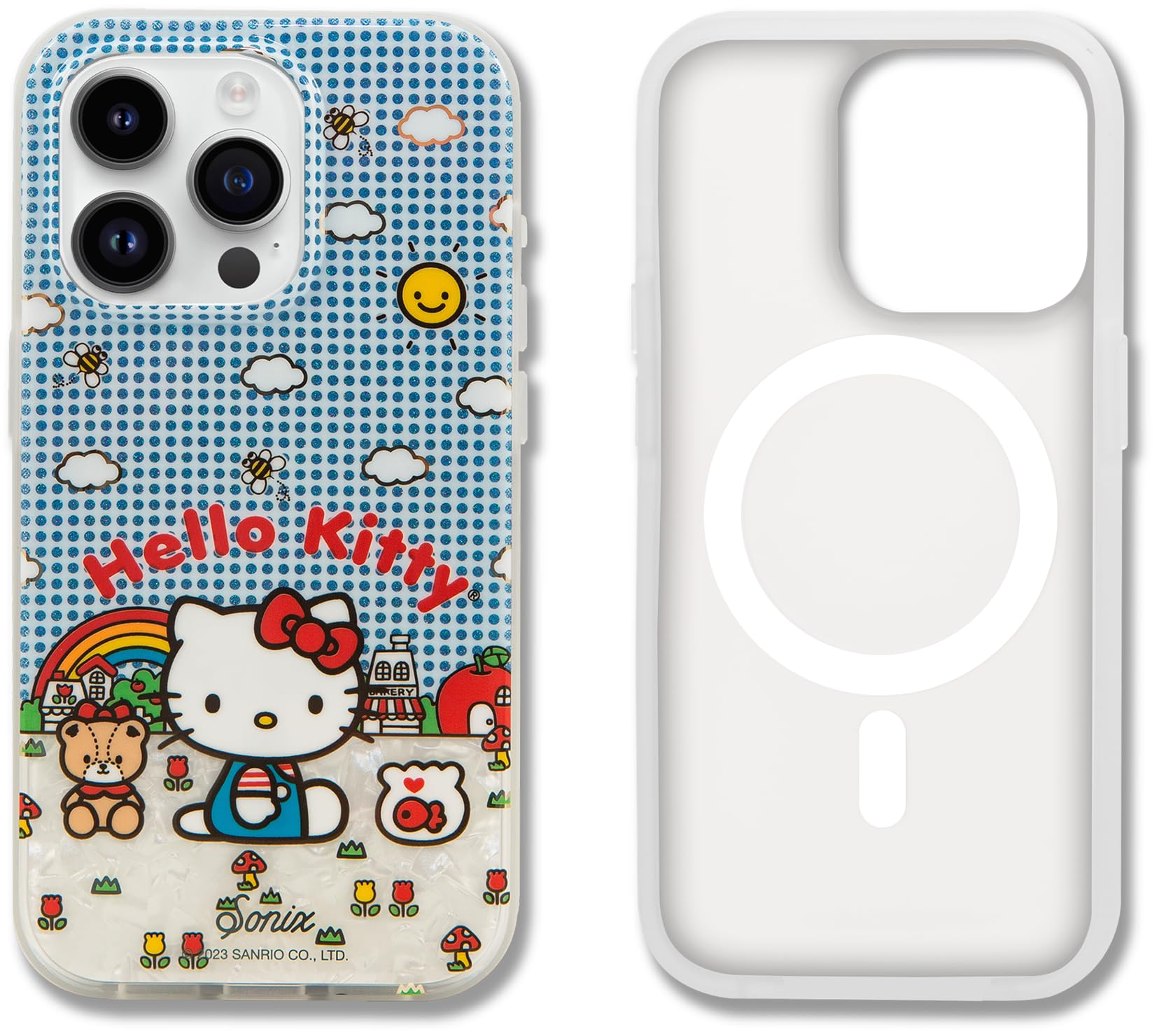 Sonix Case For Iphone 15 Pro | Compatible With Magsafe | 10Ft Drop Tested | Good Morning Hello Kitty