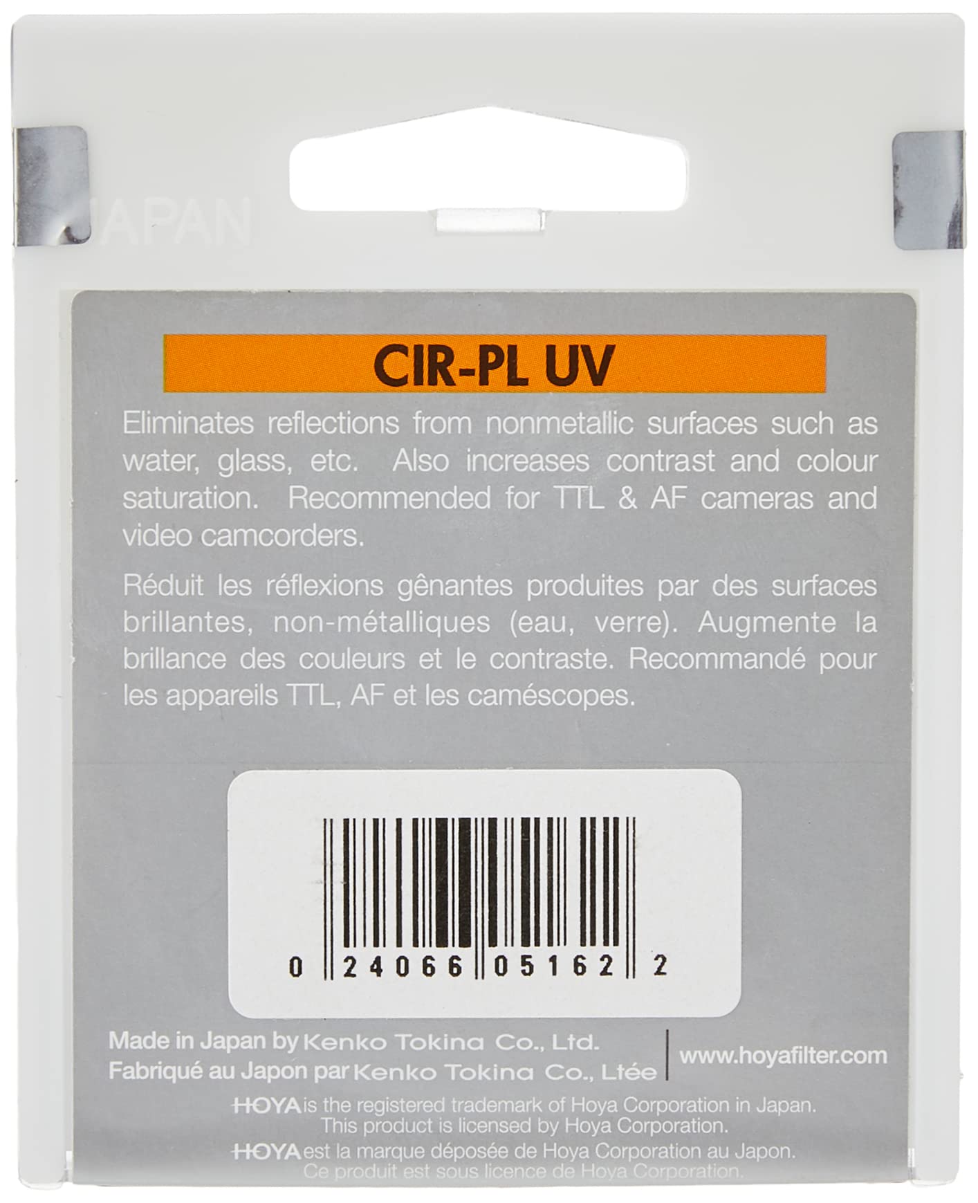 Hoya 49Mm Hrt Circular Polarizer Cpl Uv Filter Filtre