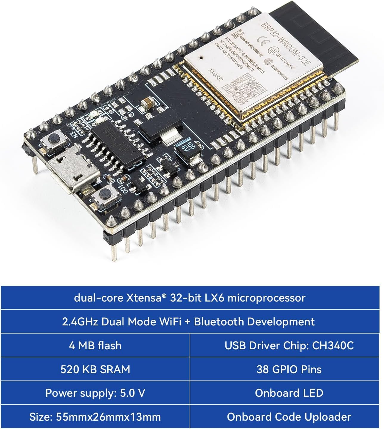 Sunfounder Esp32 Ultimate Starter Kit (Compatible With Arduino) Pinout Board With Esp32Cam, Wifi, Python C Scratch, Video Course
