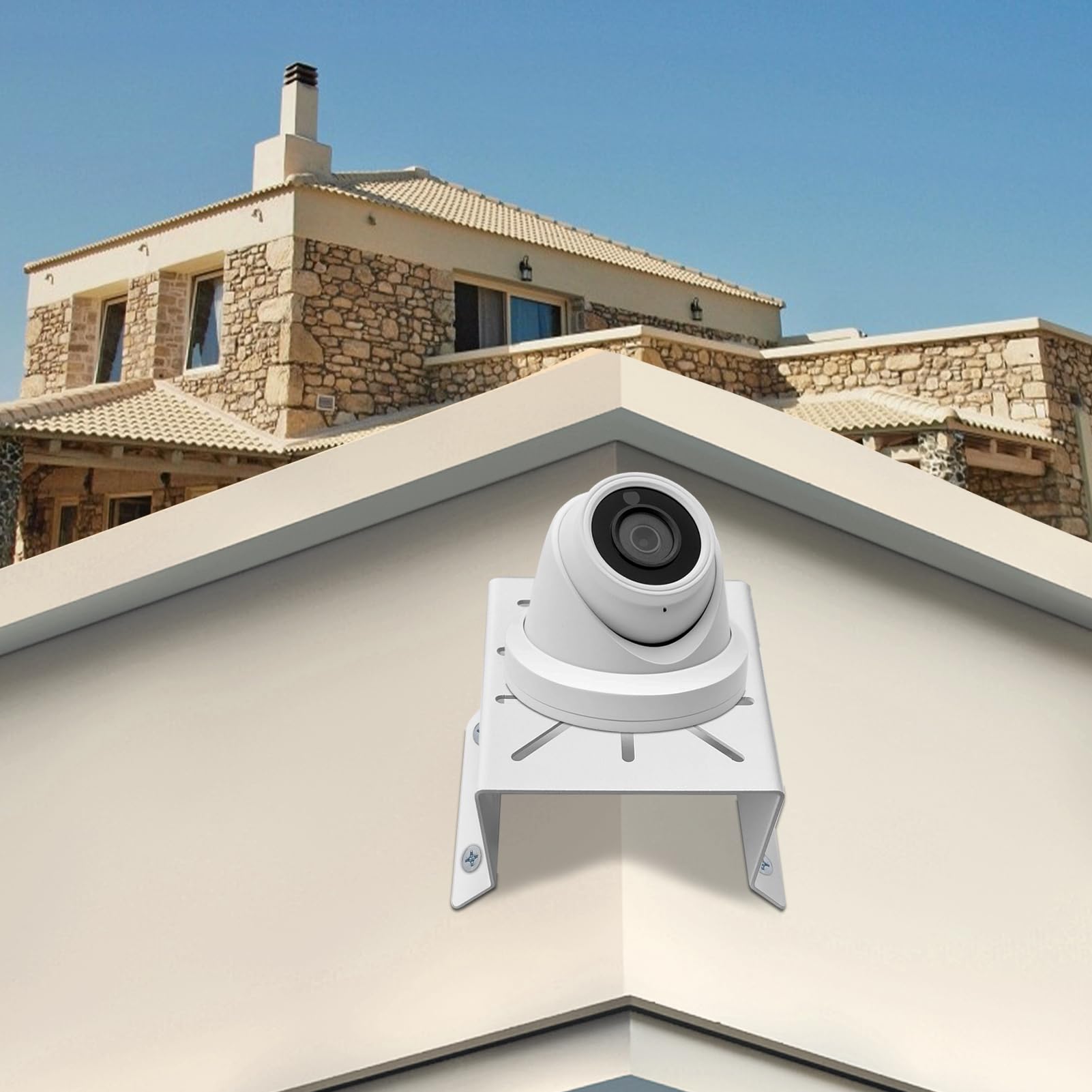 Witi Universal Corner Mount For Security Camera, Solid Metal Mounting Corner Bracket For Wall Mount Corner, Suitable For Cctv Ca