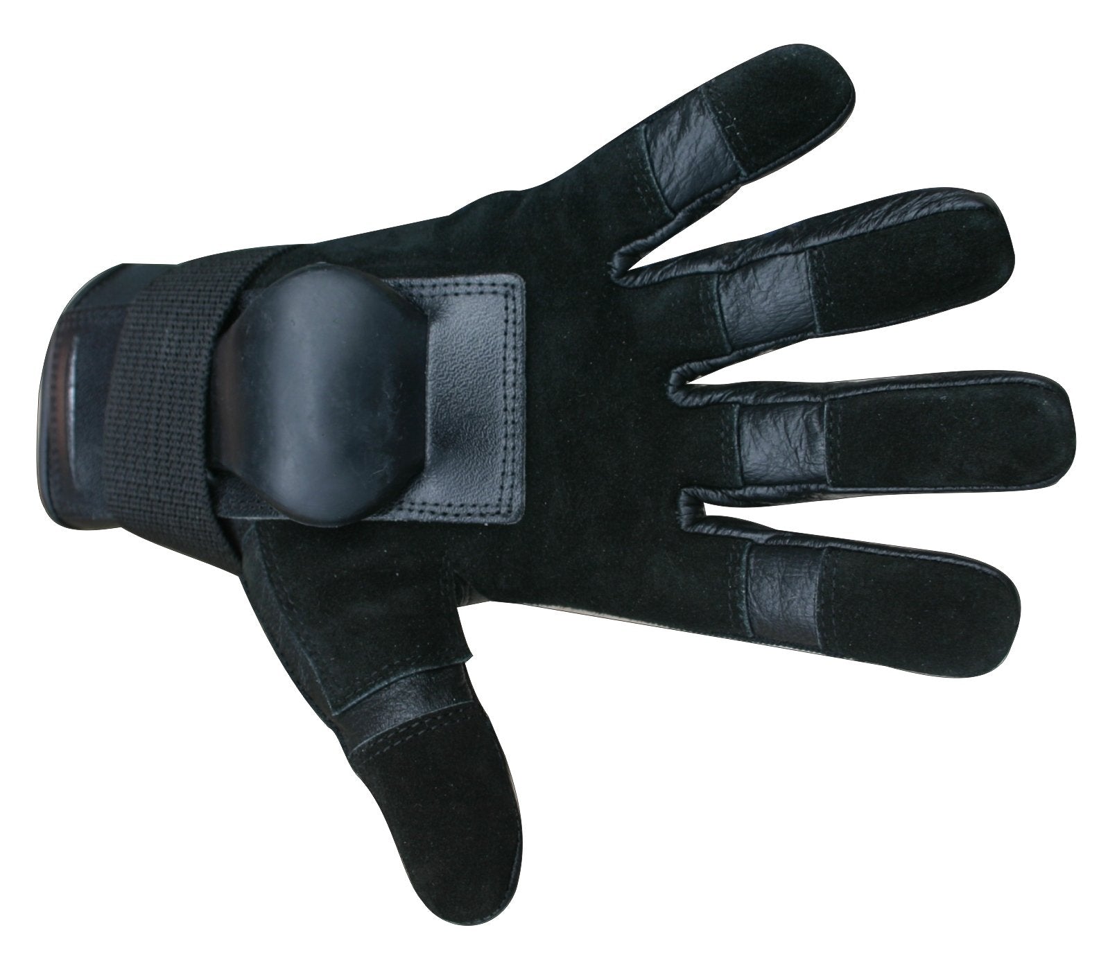 Hillbilly Wrist Guard Gloves   Full Finger (Black, Small)