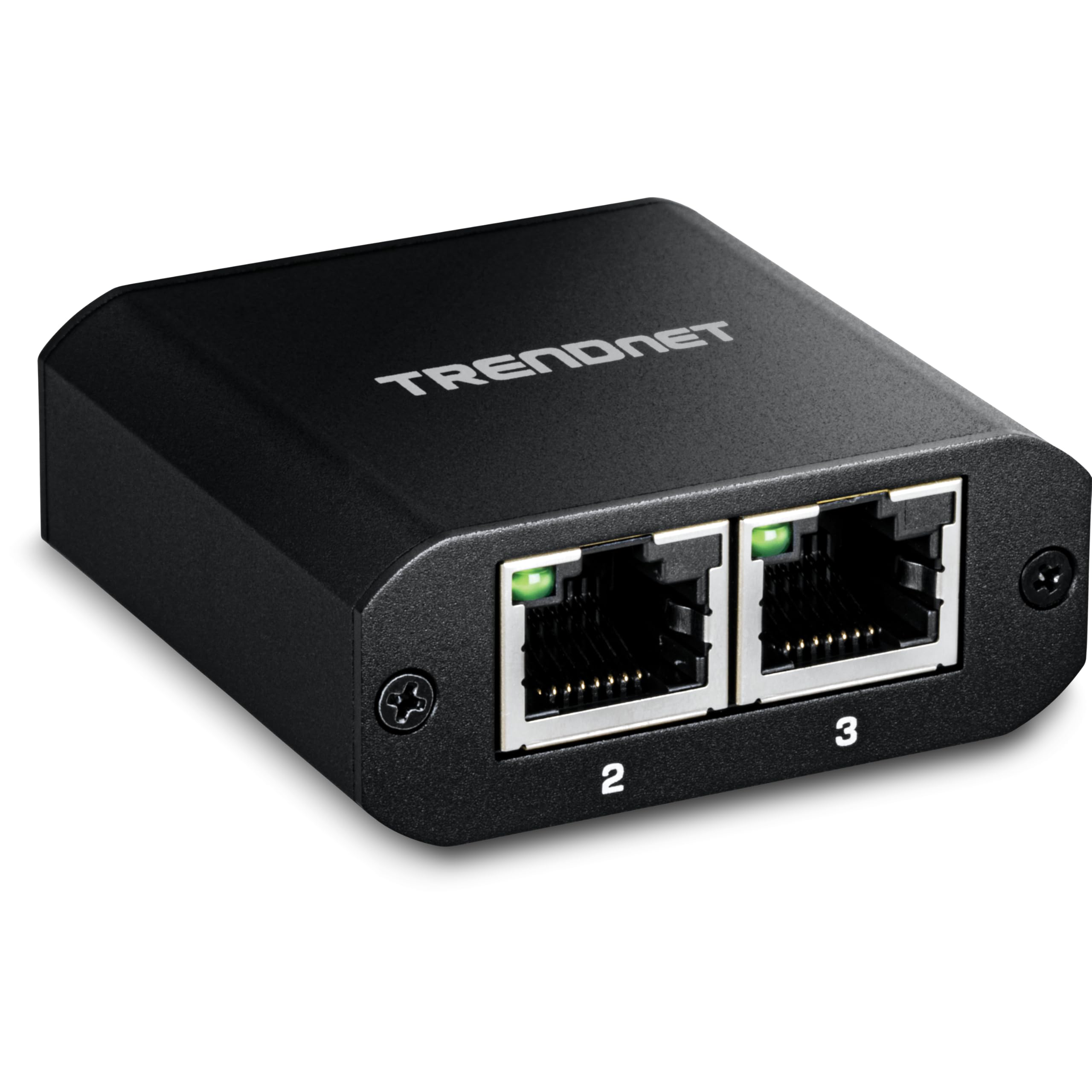 TRENDnet 2-Port Gigabit Splitter with USB Type C Power, TEG-102S, Splits One Network Connection Into Two, Ethernet Splitter, USB