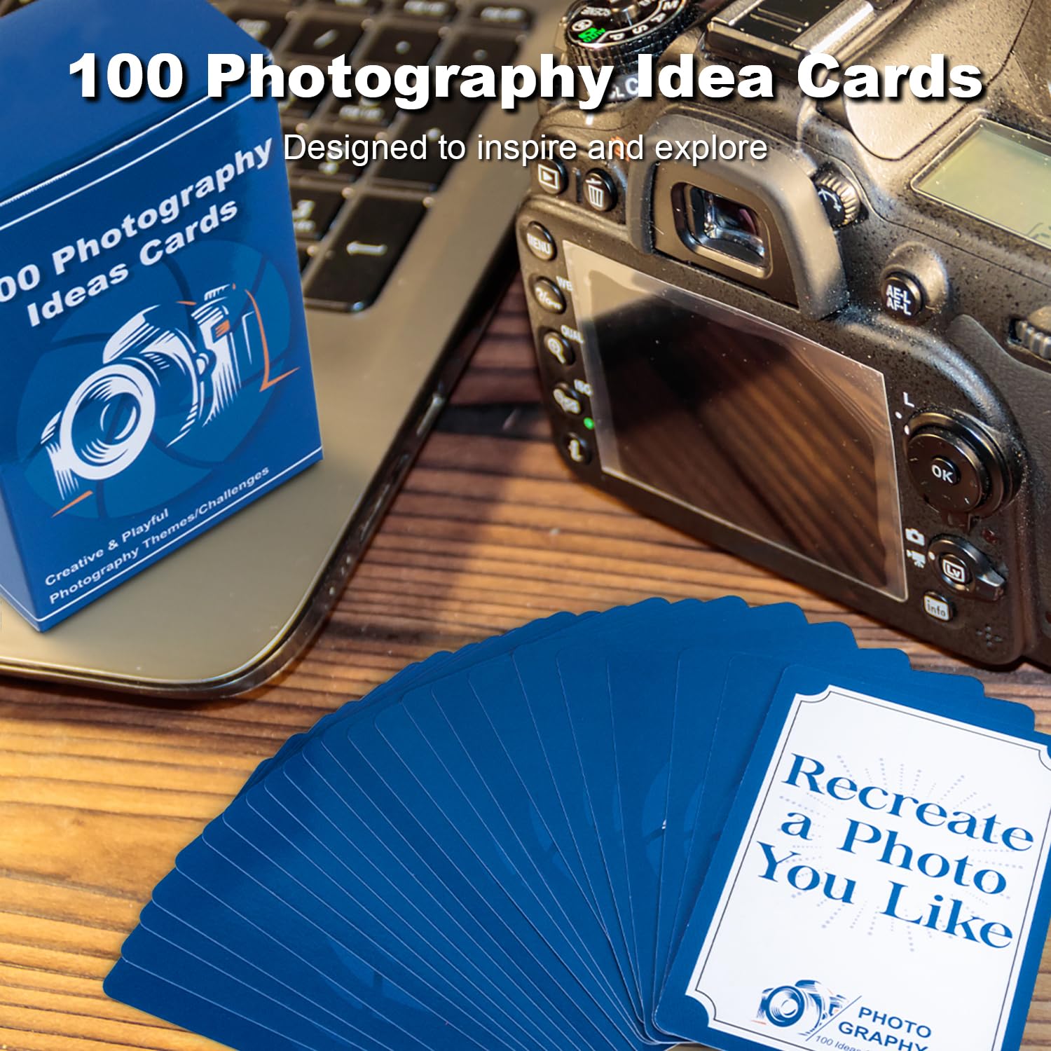 100 Photography Idea Cards   Photography Accessories For Photographers, Photography Gift For Women Men, Camera Accessories Photo