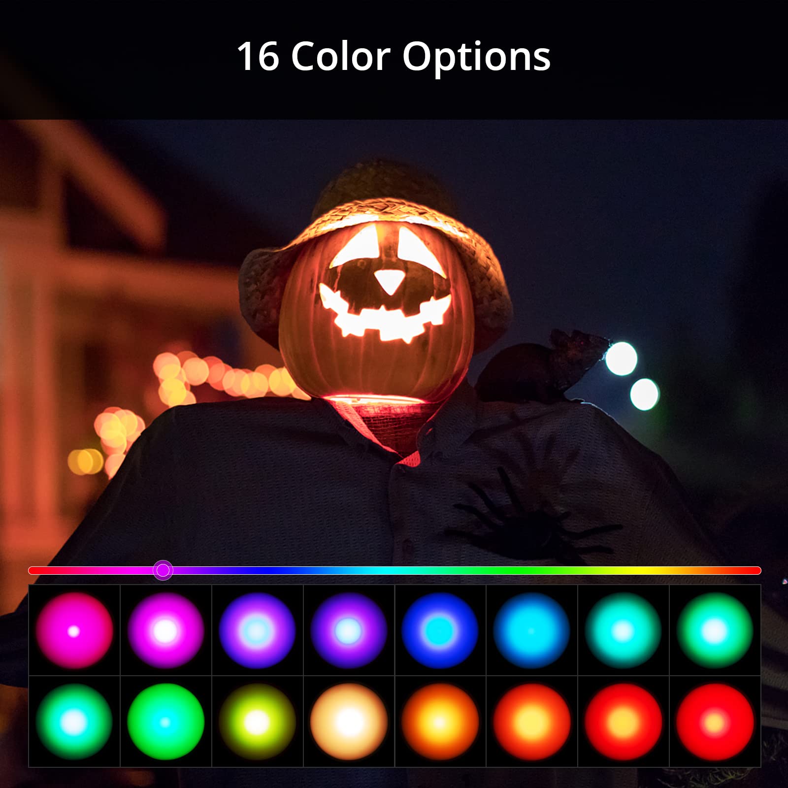 Solled 6 Pack Pumpkin Lights With Remote And Timer   Halloween Pumpkin Lights Color Changing Jack O Lantern Lights Battery Opera