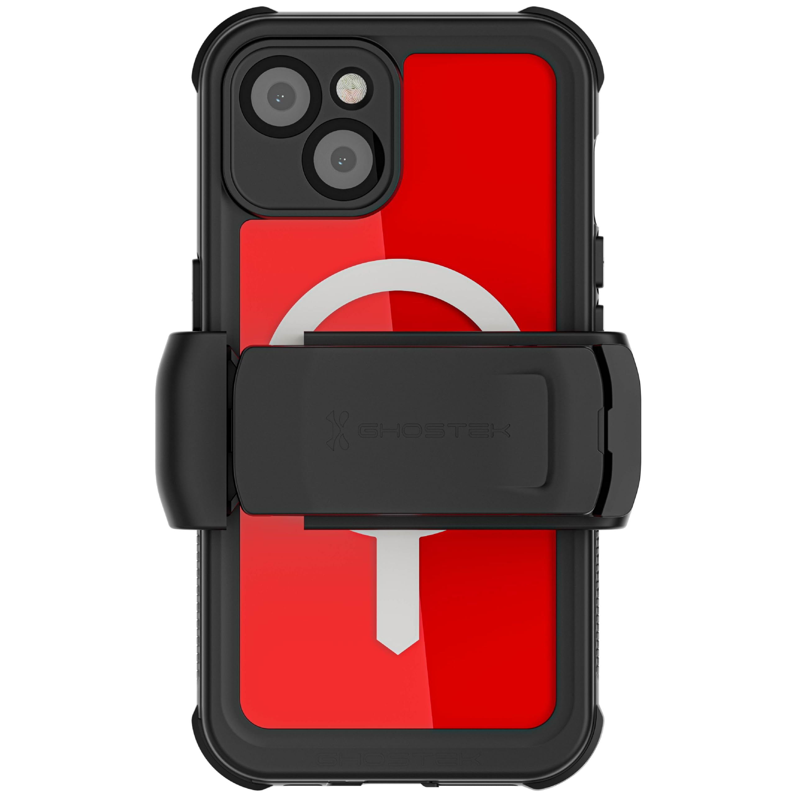 Ghostek NAUTICAL iPhone 14 Waterproof Case with Screen Protector, Belt Clip, MagSafe Magnetic Compatible Extreme Tough Heavy Dut