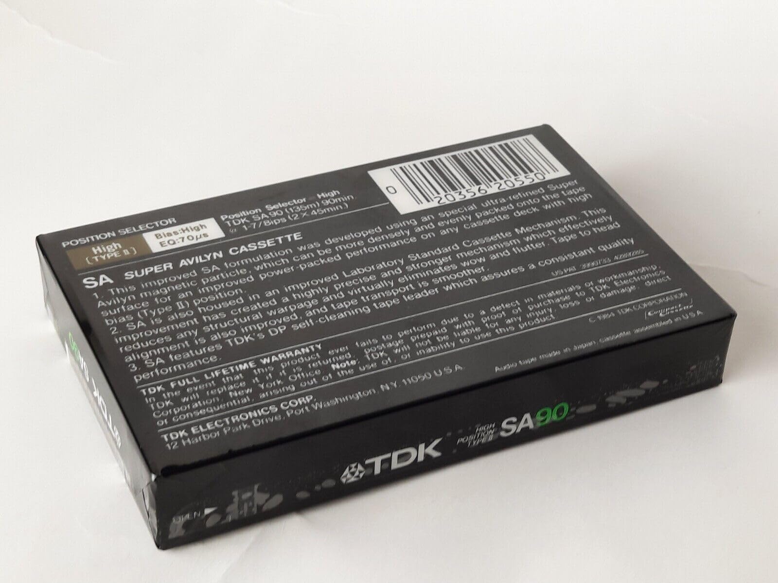Tdk Sa 90 Minute Super High Resolution Type Ii Audio Cassette Tape