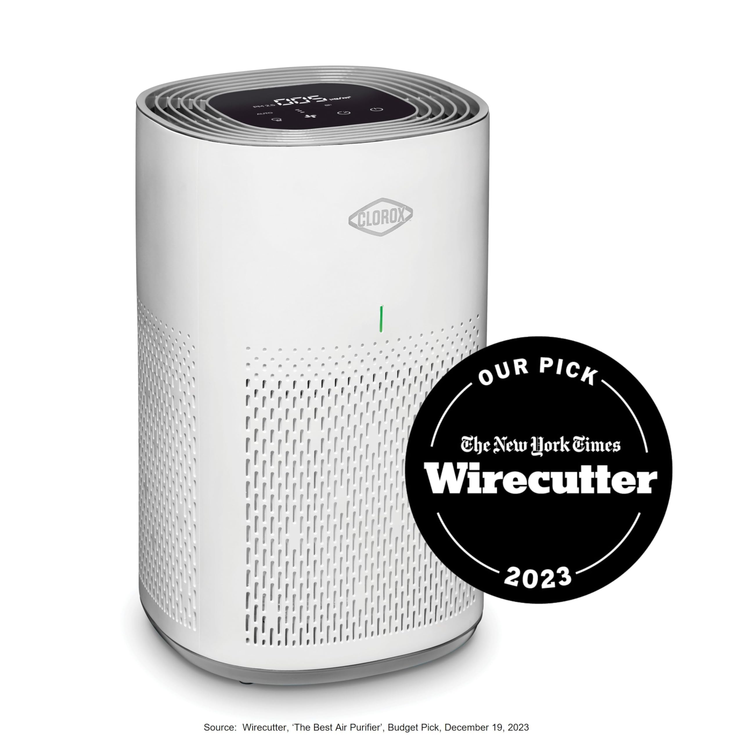 Clorox Air Purifiers For Home, True Hepa Filter, Medium Rooms Up To 1,000 Sq Ft, Removes 99.9% Of Mold, Viruses, Wildfire Smoke, Allergens, Pet Allergies, Dust, Auto Mode, Whisper Quiet