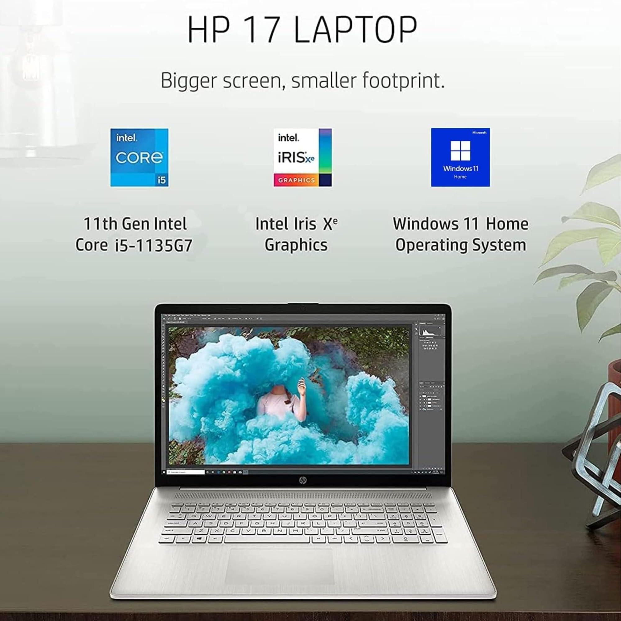 Hp 17 Laptop, 17.3'' Fhd Ips Display, Intel Core I5 Quad-Core Processor, Intel Iris Xe Graphics, 32Gb Ram, 1Tb Pcie Ssd, Hdmi, W