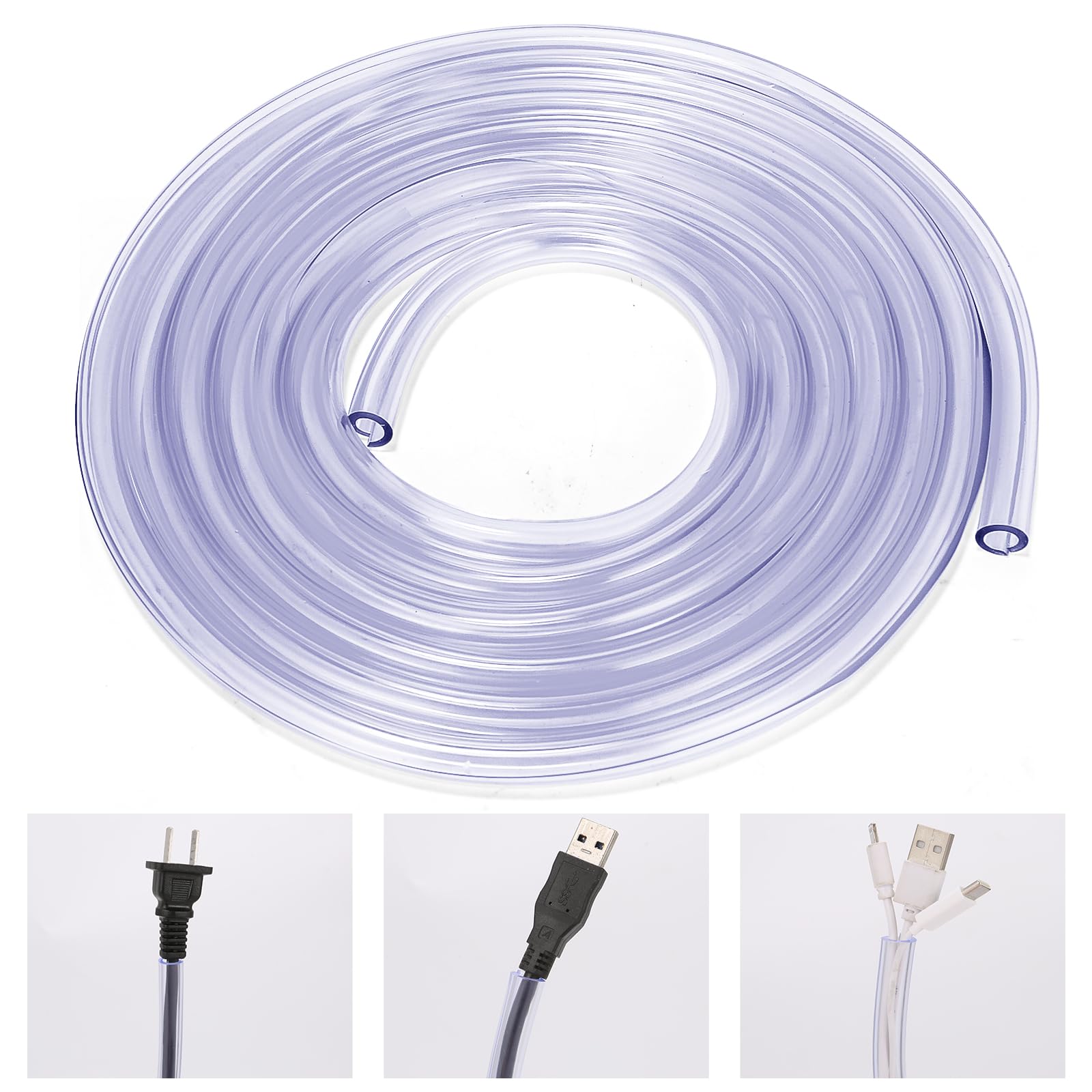 Wedawn Dog And Cat Cord Protector From Pets No Chew Solution, Pet Wire Flexible Cable Sleeve 10Ft/2Mm Thick, 1/2In Diameter Wire