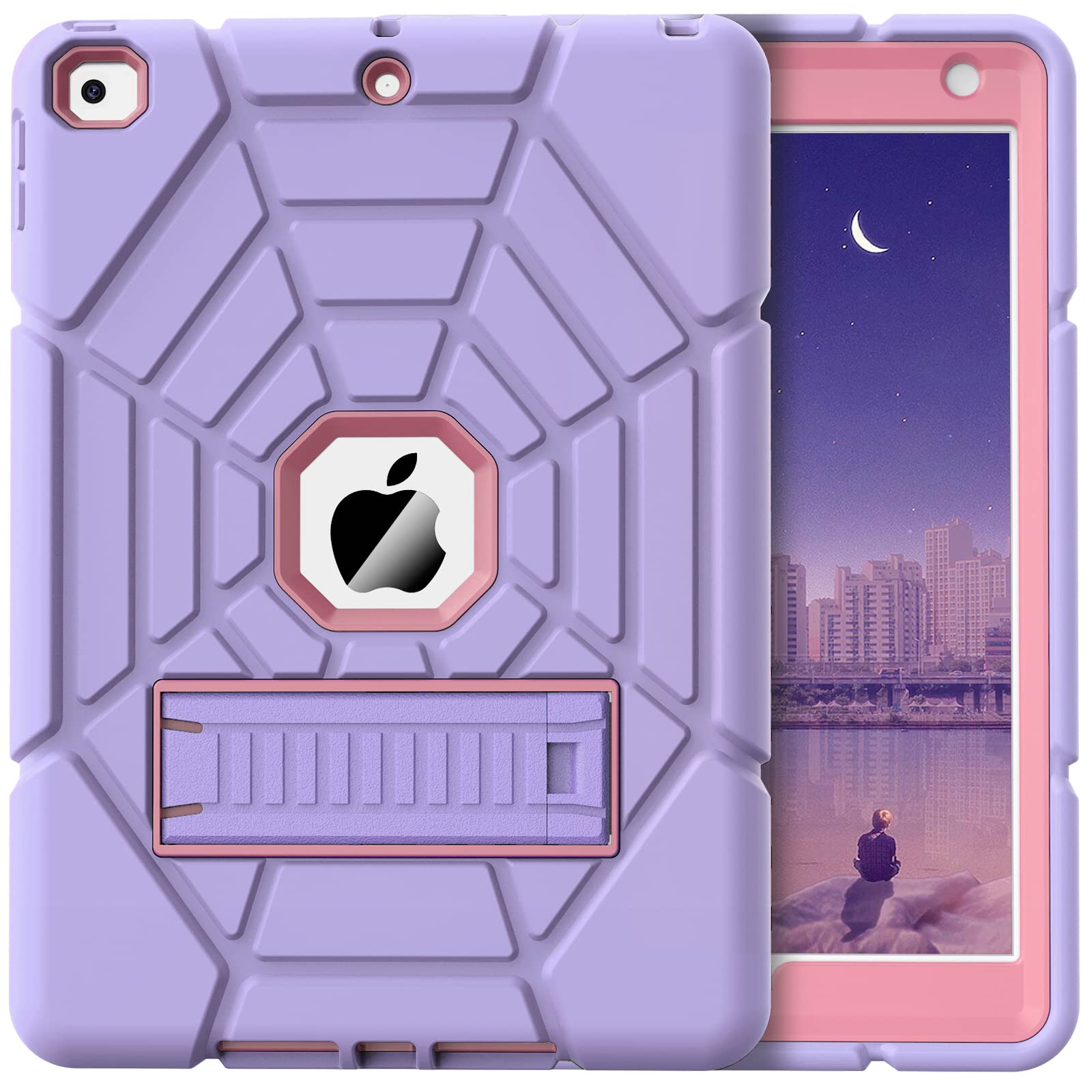 Grifobes For Ipad 6Th/5Th Generation Cases 2018/2017, For Ipad Air 2 Case 2014 9.7 Inch, Heavy Duty Shockproof Rugged Protective