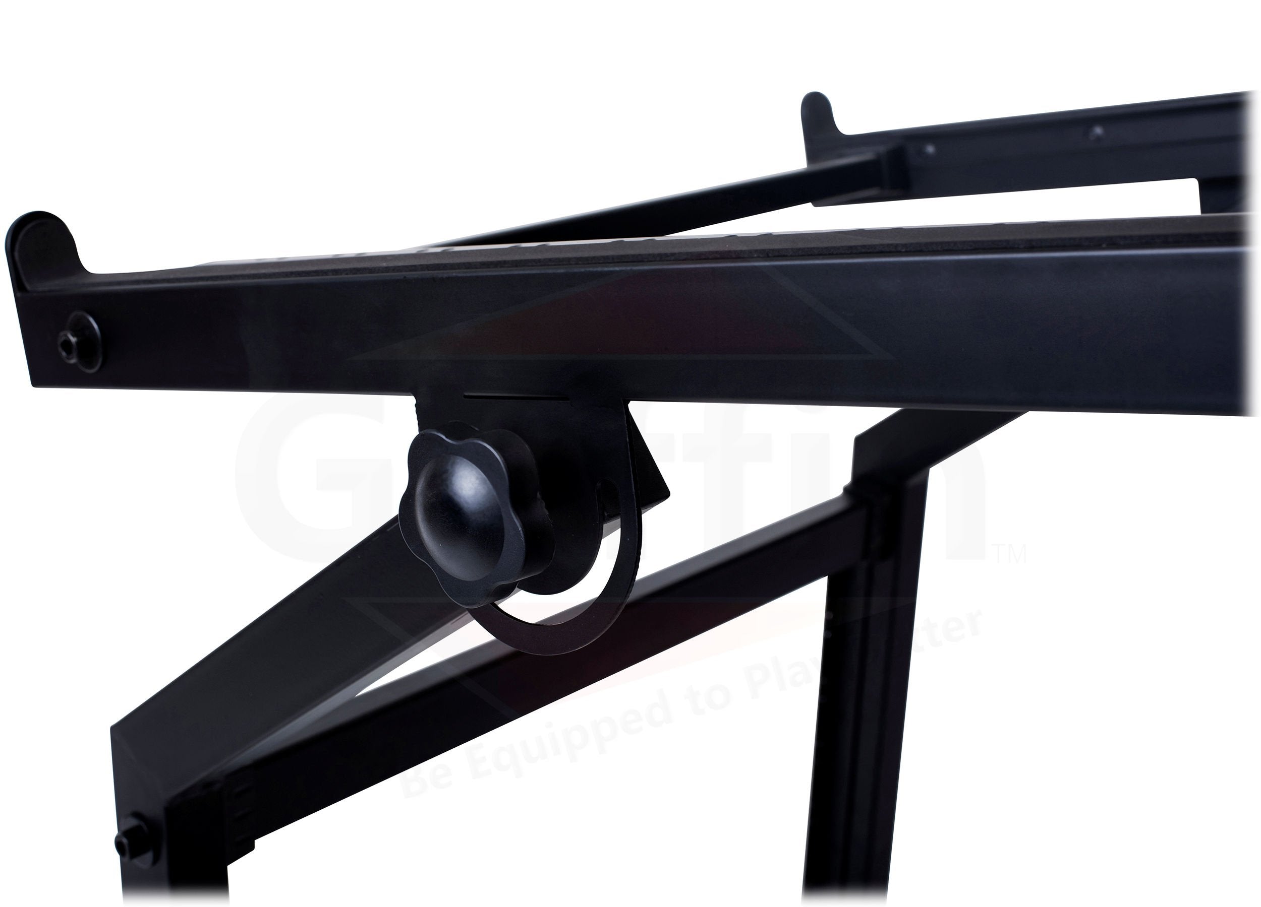 Rack Mount Rolling Stand & Adjustable Mixer Platform Rails By Griffin | 19U Cart Holder For Music Studio Booth Pro Audio Recordi