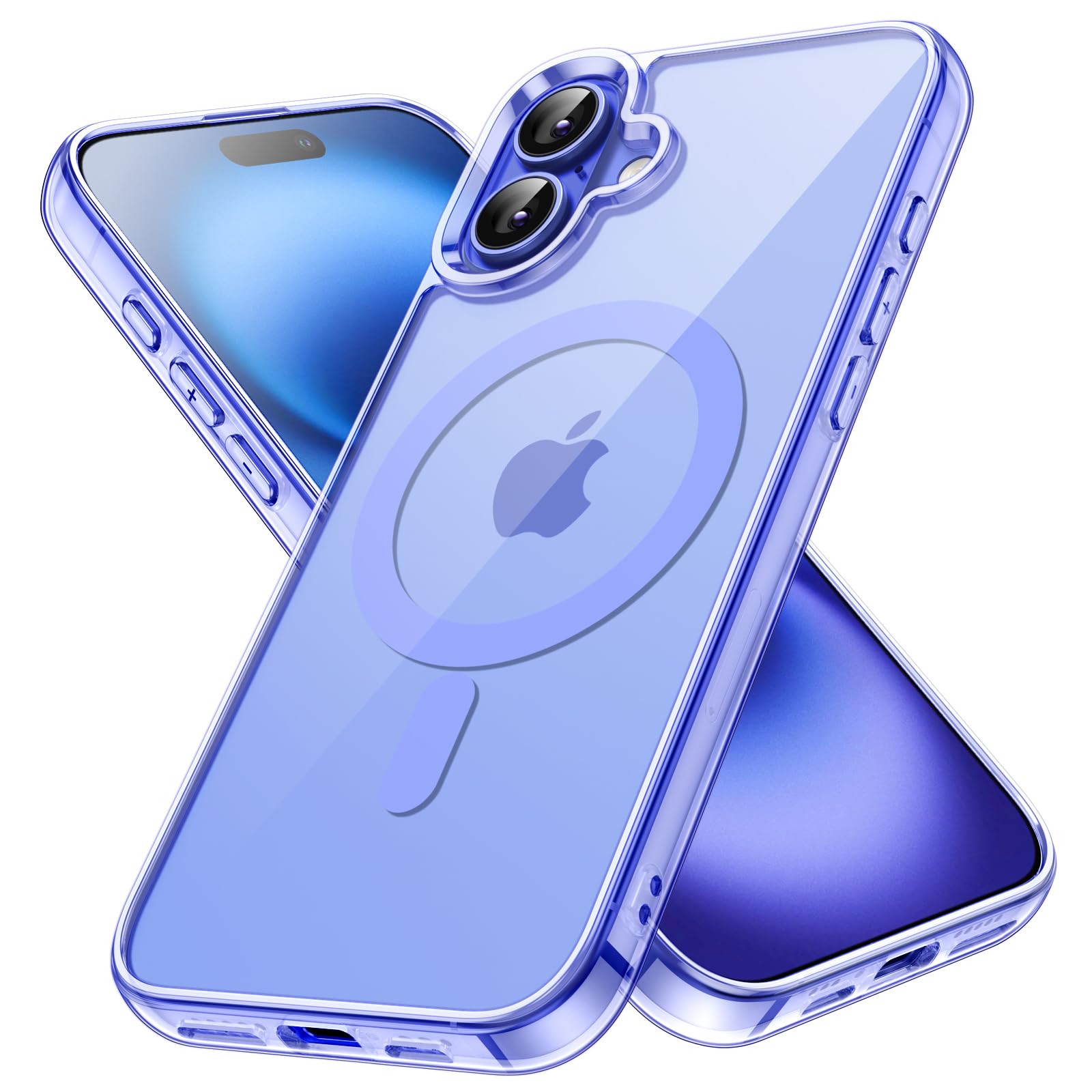 JETech Magnetic Case for iPhone 16 6.1-Inch Compatible with MagSafe, Shockproof Phone Bumper Cover, Anti-Scratch Clear Back (Ult