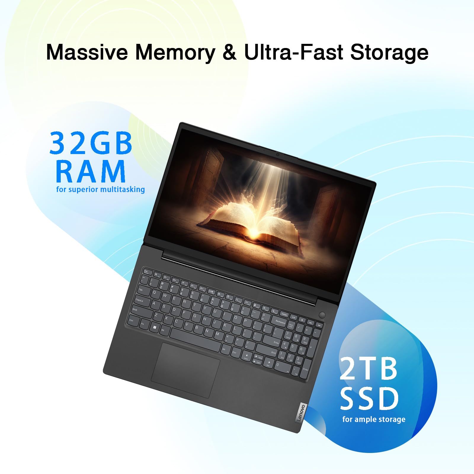 Lenovo Newest V15 Business Laptop | Intel 4 Core Processor | 15.6'' Fhd (1920 X 1080) | 32Gb Ram | 2Tb Ssd | Ethernet Rj 45 | Mi