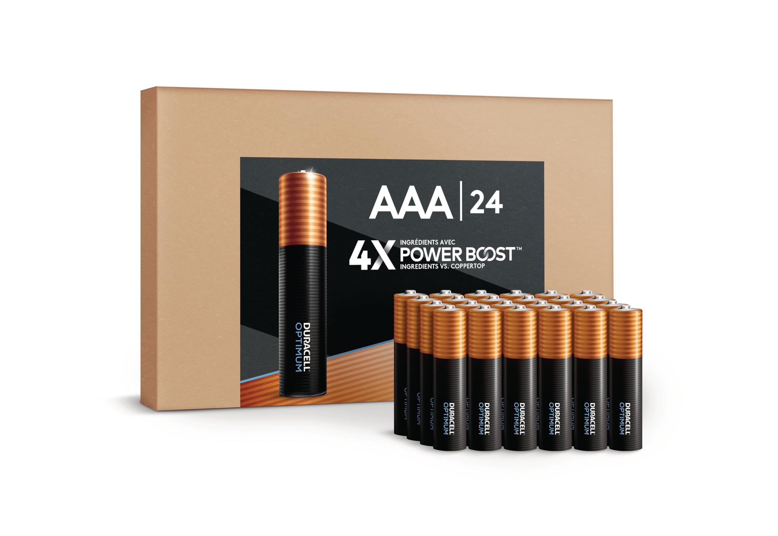 Duracell Optimum Aaa Batteries With 4X Power Boost Ingredients, 24 Count (Pack Of 1). Re Closable Pack For Quick, Easy Access An
