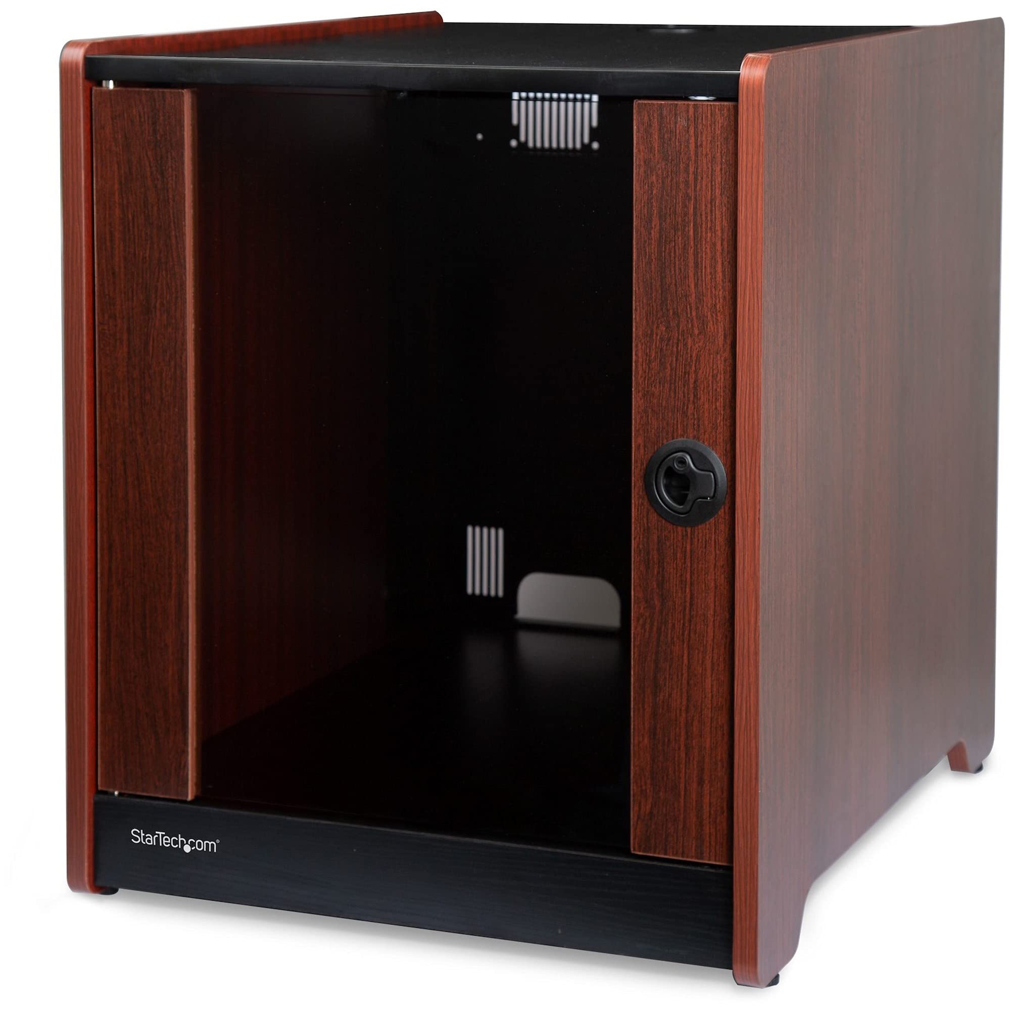 Startech.Com 12U Av Rack Cabinet   21    Deep   Wood Finish   Floor Standing Enclosure For 19'' Audio Video Component, Server Ro