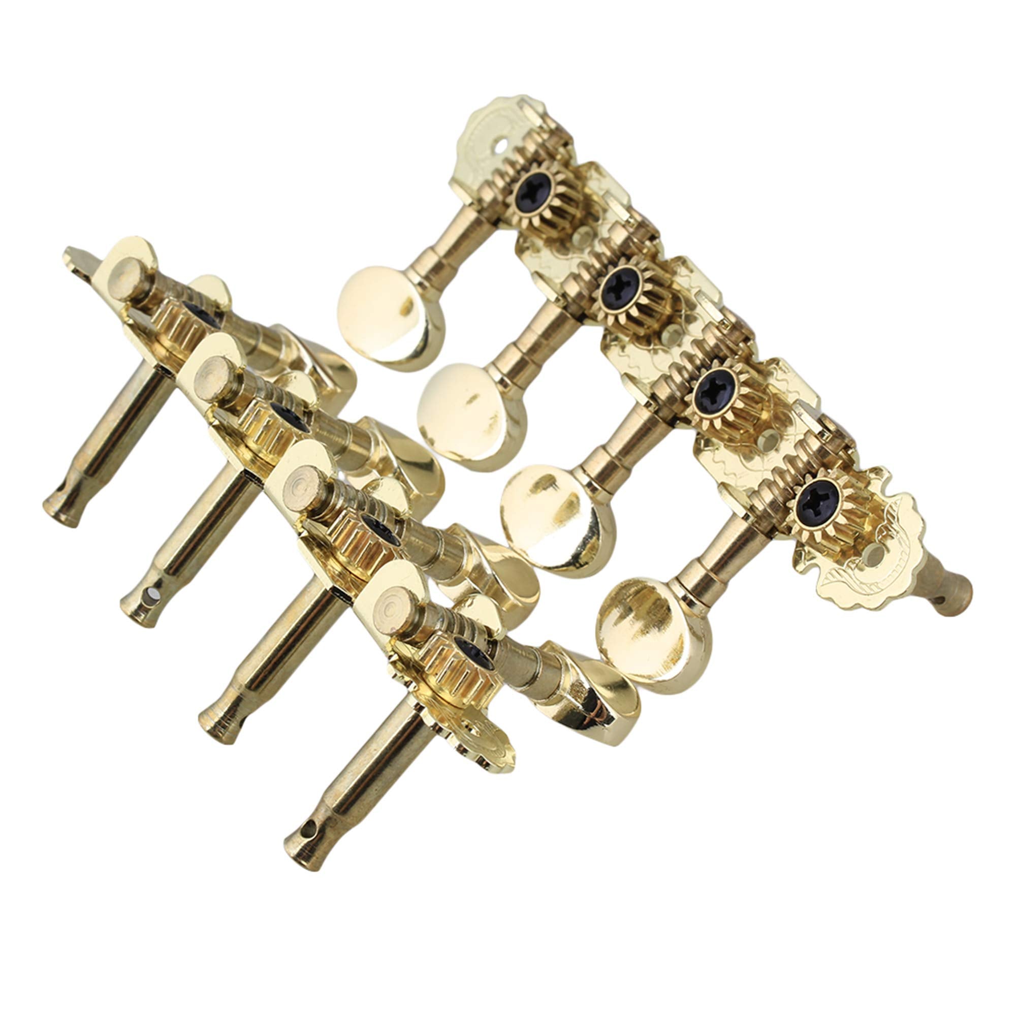 Lovermusic Type1 Gold Metal Machine Heads Tuning Pegs Button Instruments Accessories Replacement For Mandolin