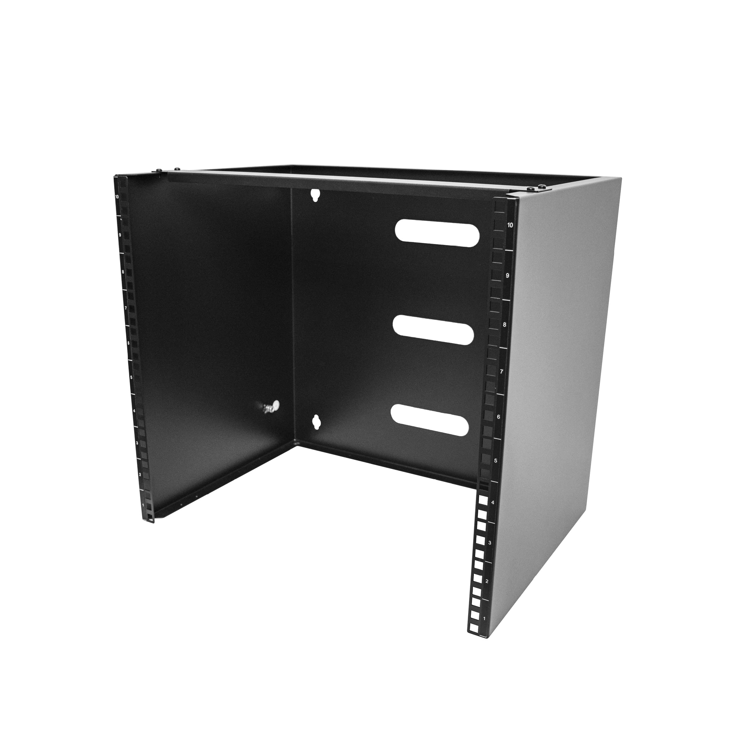 10U Wall Mount Rack, 19In Wall Mount Network Rack, 14 Inch Deep (Low Profile), W