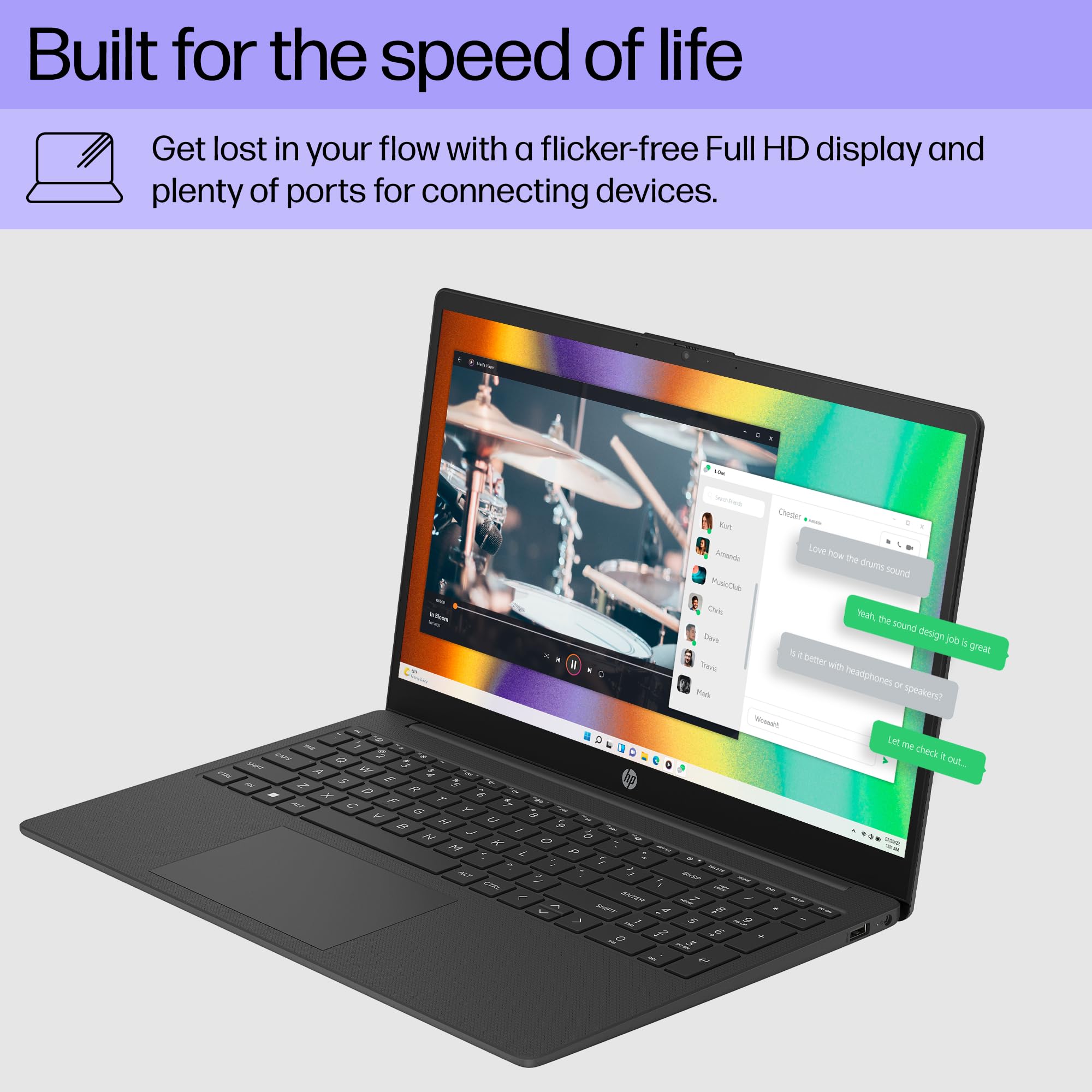 Hp 255 G10 Business Laptop, 32Gb Ram, 1Tb Pcie Ssd, Amd Ryzen 5 7530U Processor (Beats I7-1355U), 15.6'' Fhd Led Display, Wifi 6