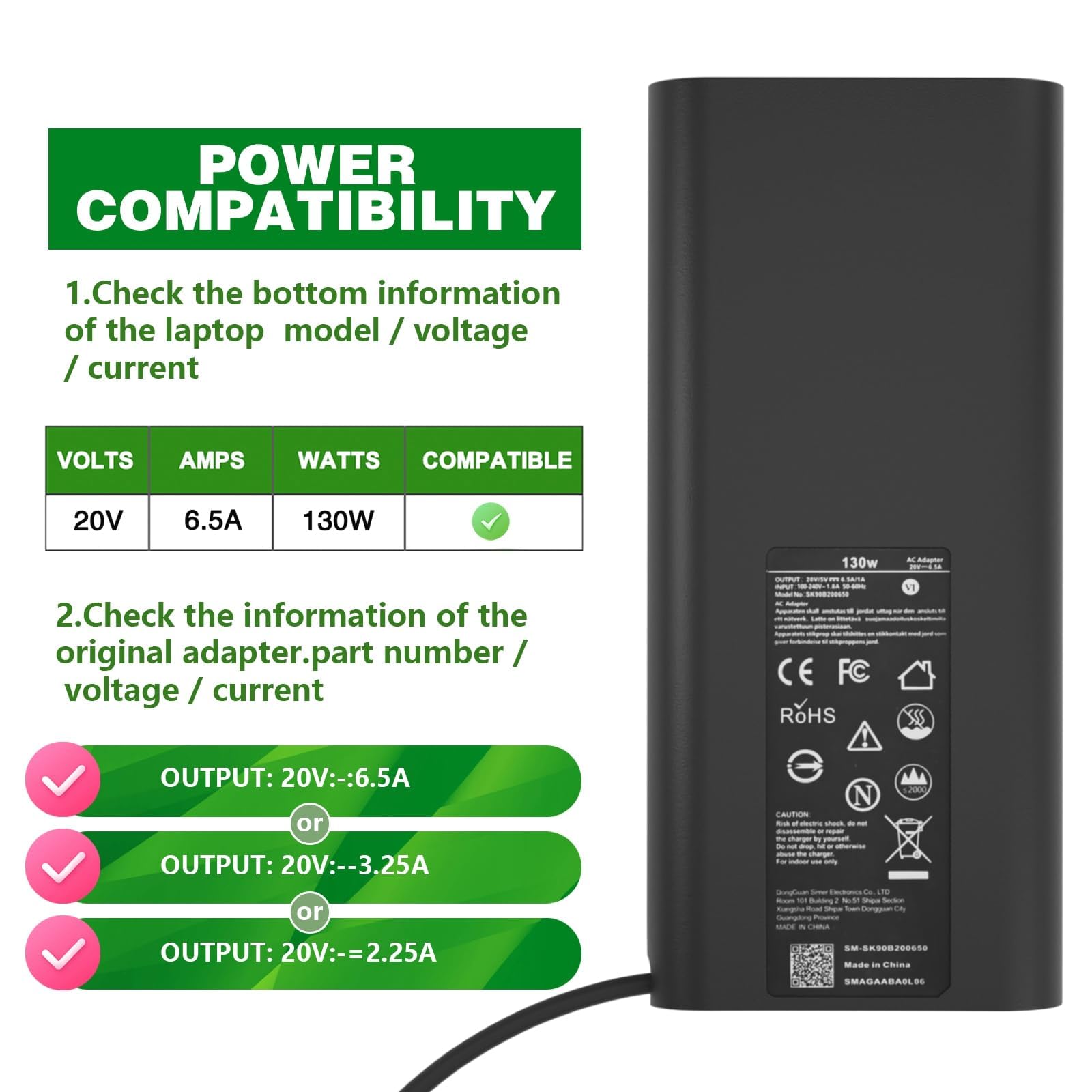 130W Usb C Laptop Charger For Dell Precision 5470 5480 5550 5560 5530 5570 5750 5760 5770 3550 3560 3570 3571 2In1,Xps 15 17 957