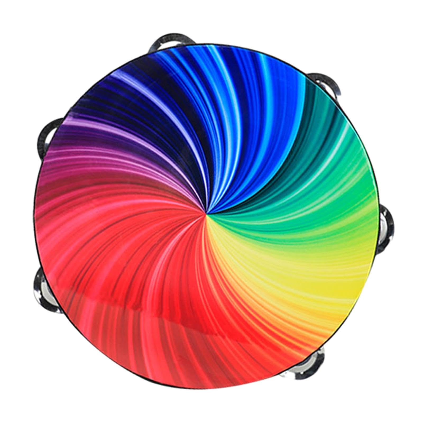 SECRET DESIRE Wood Handheld Tambourines Children Adults Play Hand Drum for Party Game Toys 10inch
