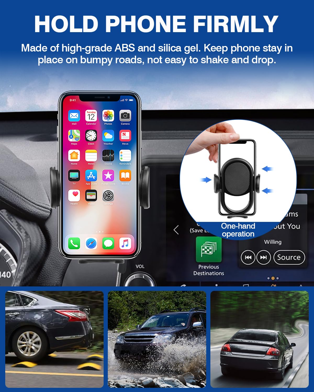 Autorder Car Phone Holder For 2021-2025 Nissan Rogue/2019-2025 Altima/2020-2025 Sentra Accessories Phone Mount 8-Inch Screen Cel