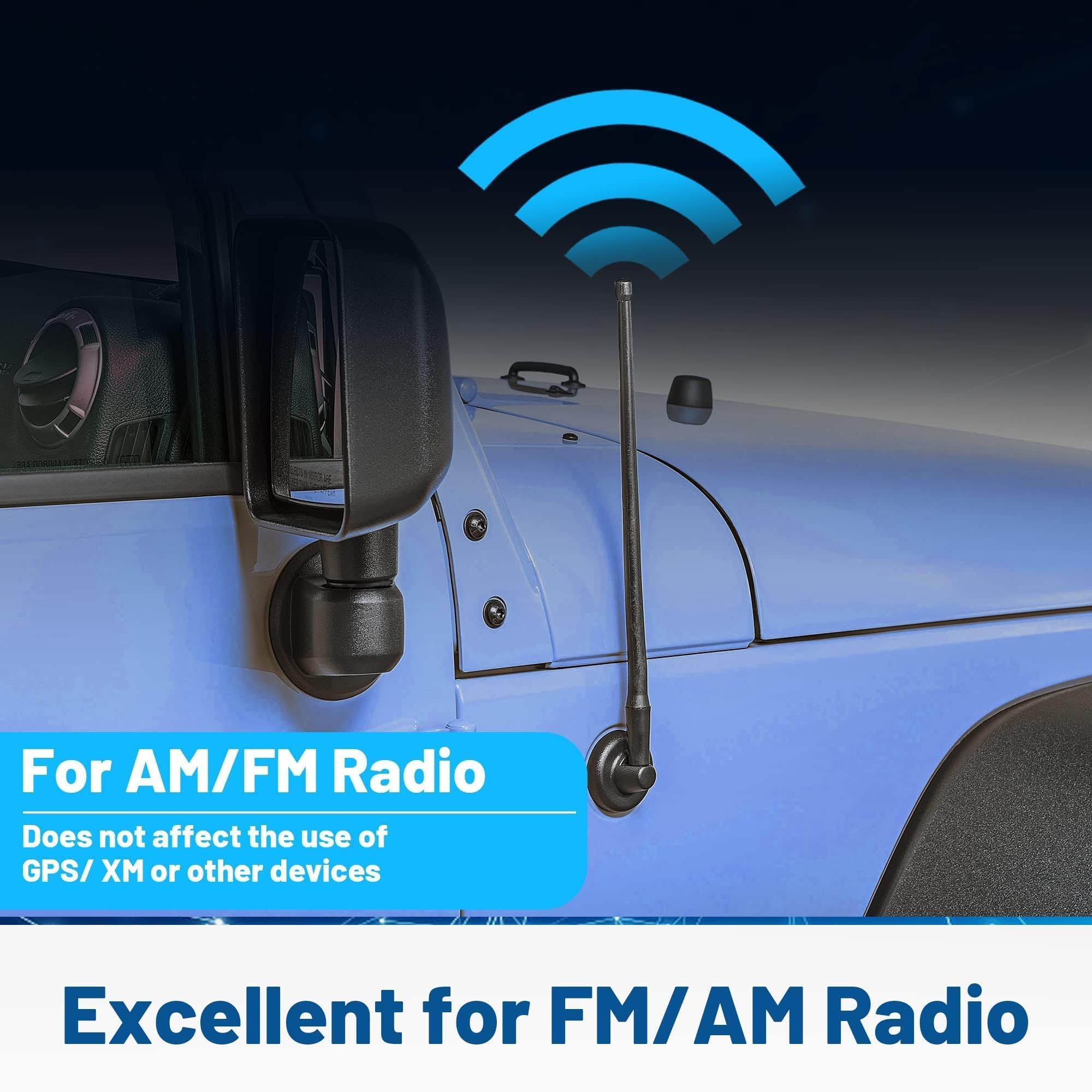 Anina 13'' Car Antenna Mast For Ford 2012 2022 F150 F250 F350 Super Duty Explorer Ranger Escape Focus Aerial Fm/Am Radio Antenna