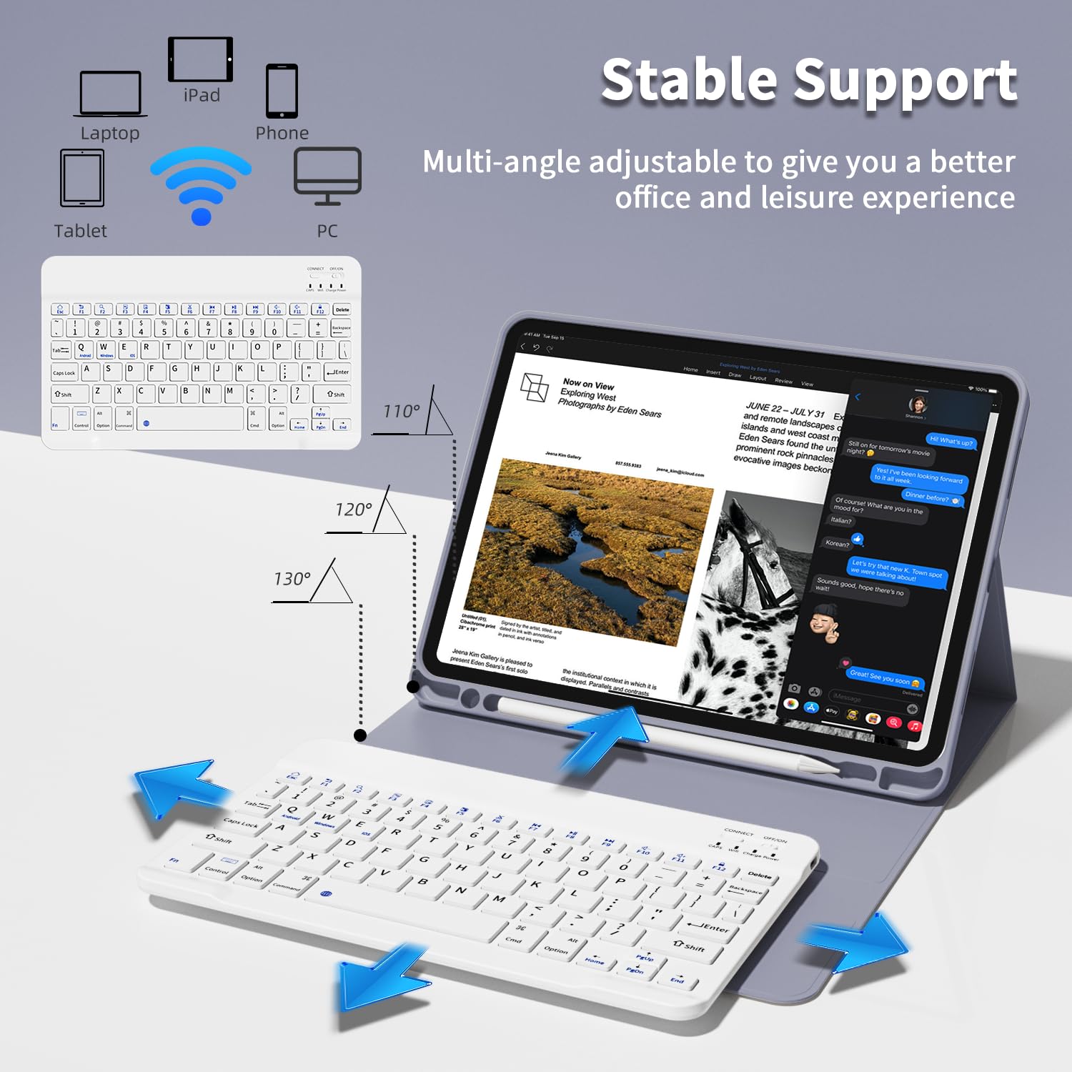 Gkabxy Keyboard Case For Ipad Pro 11 Inch - Thumbnail 3