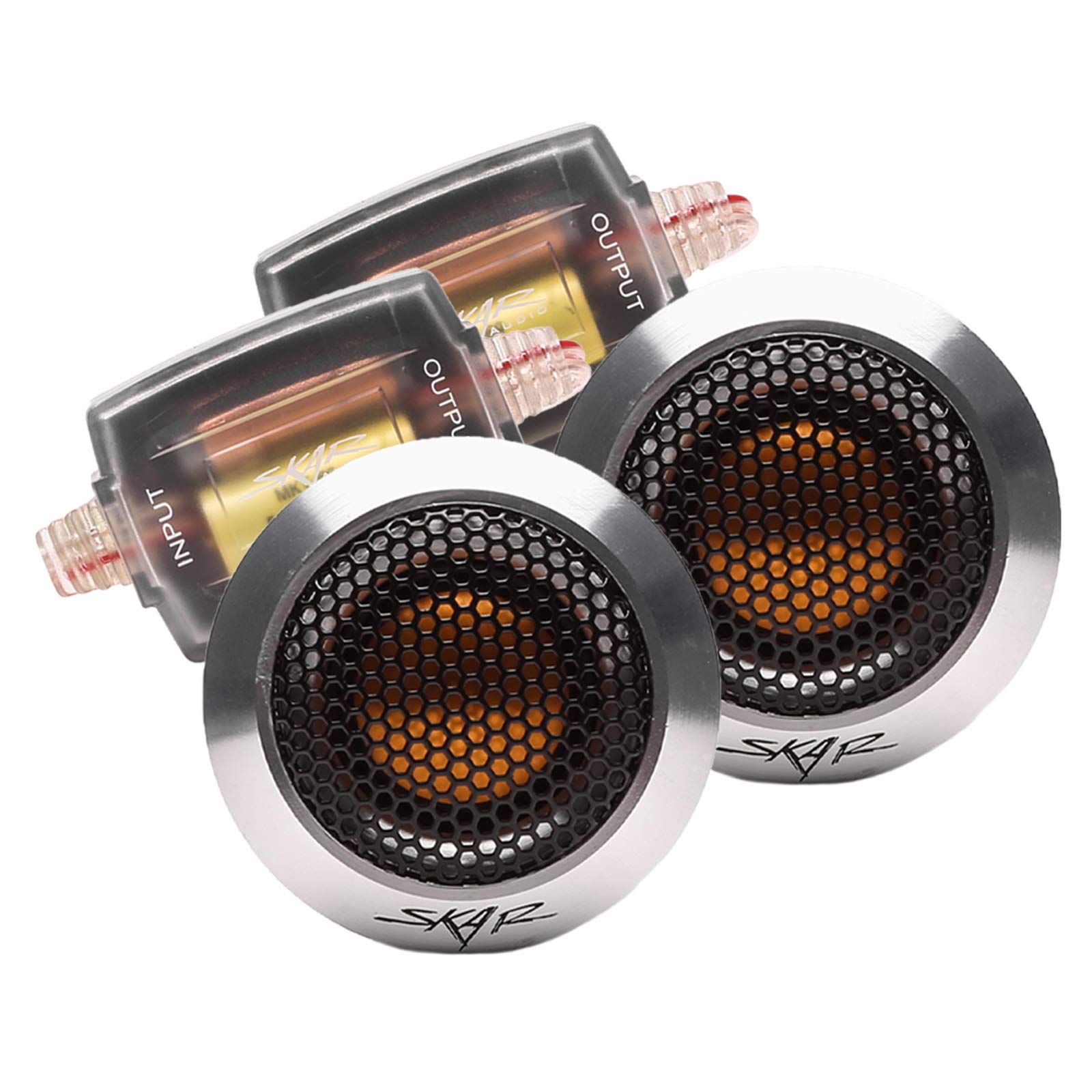 Skar Audio Spx T 1 Inch 320 Watt Max Power Elite Neodymium Aluminum Dome Tweeters, Pair