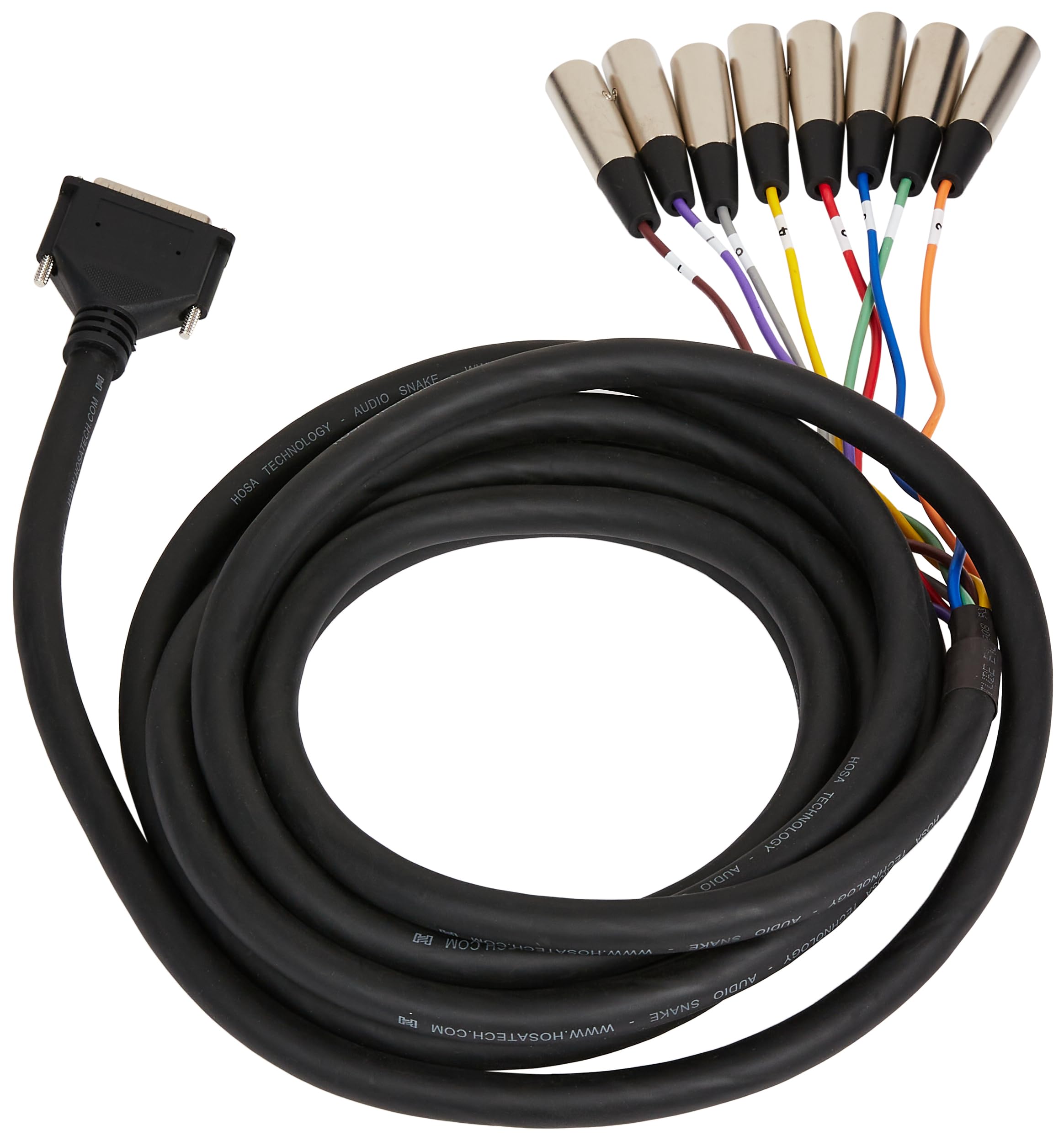 Hosa Balanced Snake Db25 To Xlr3M   (16 Feet) (Black)