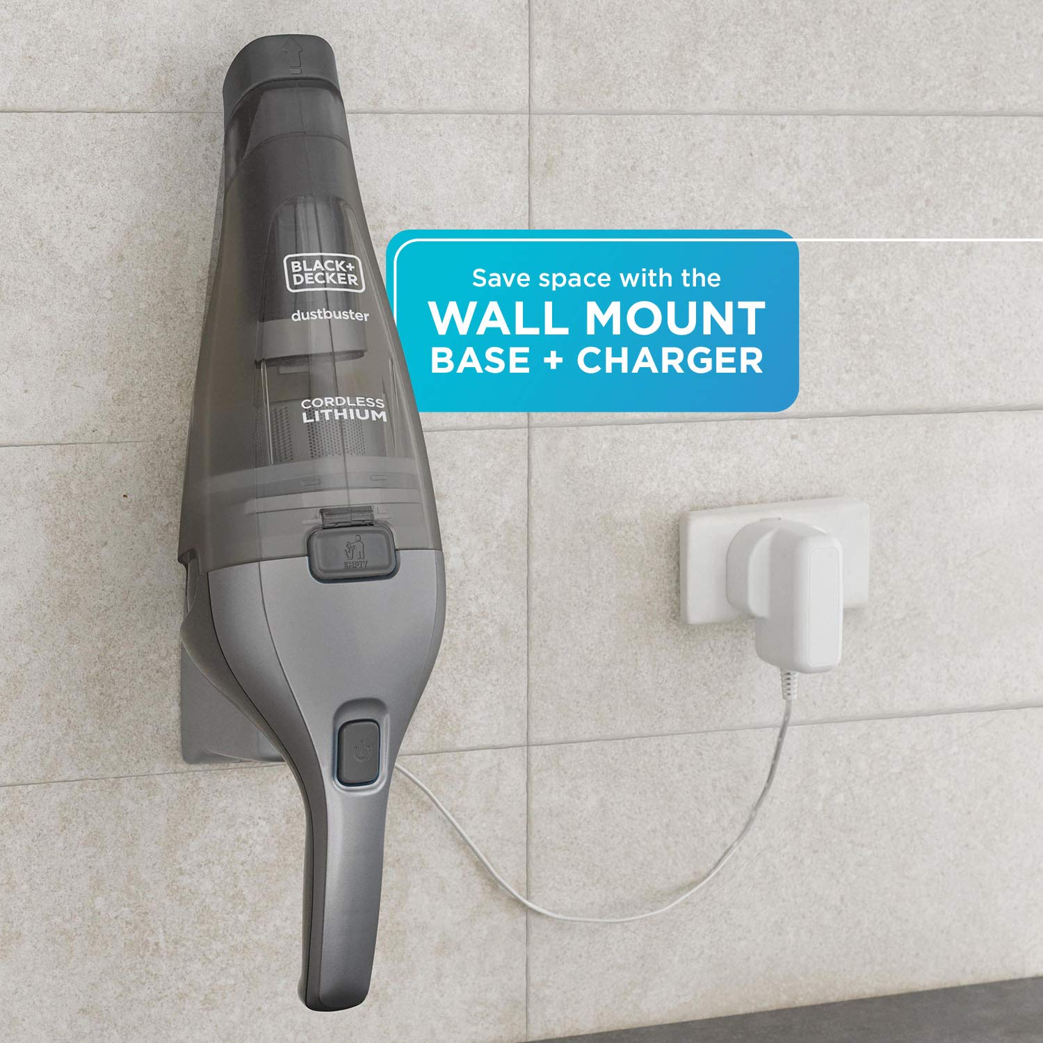 Black+Decker 8V Max Dustbuster Hand Vacuum (Dark Gray)