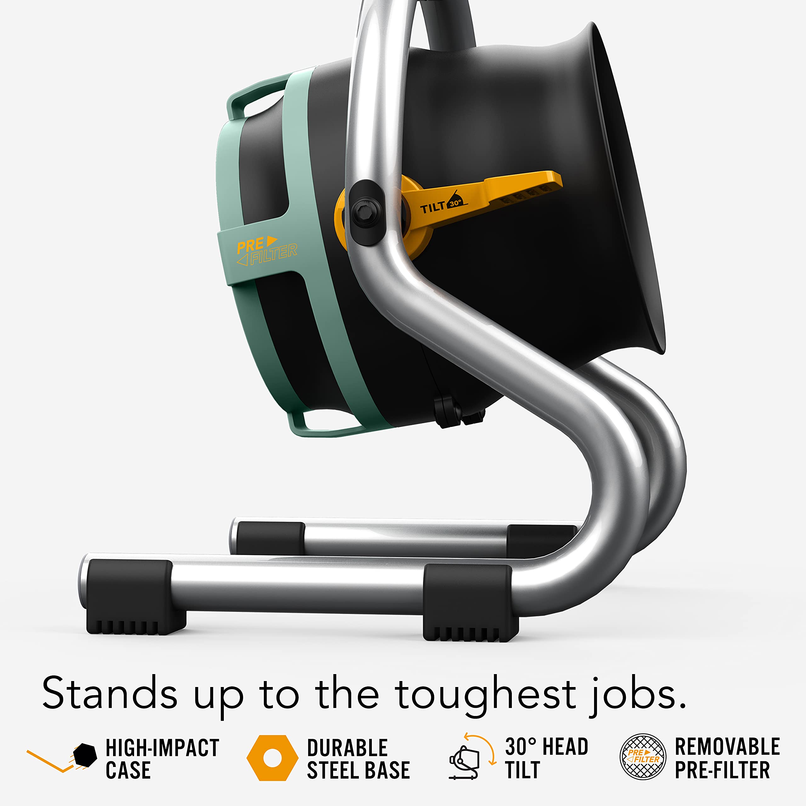 Vornado Velocity Hd Garage Space Heater With Fan, Tilt Head, Advanced Safety Features,Black, Whole Room