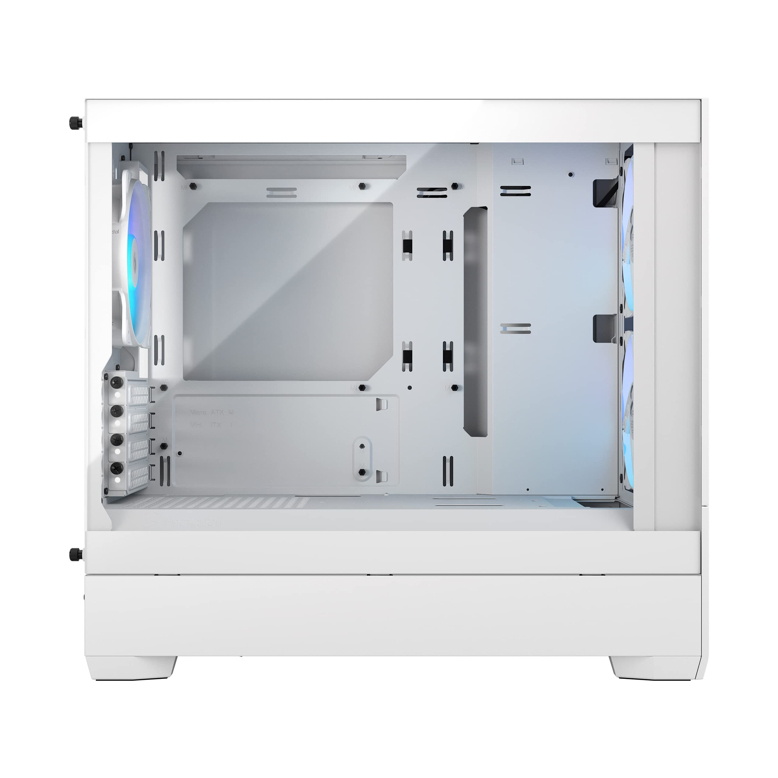Fractal Design Pop Mini Air Rgb White Core Tempered Glass Clear Tint