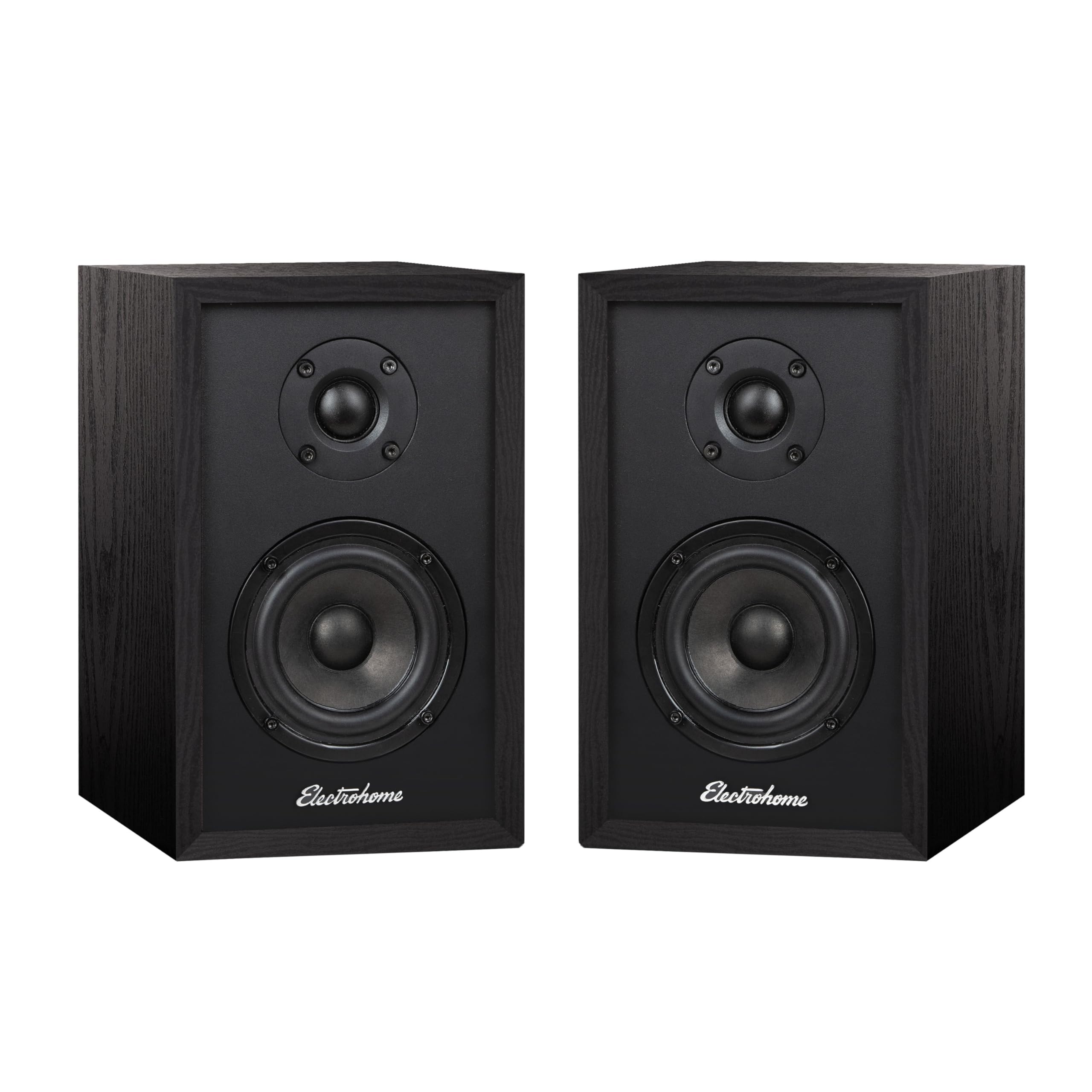 Electrohome Berkeley 2.0 Stereo Powered Bookshelf Speakers With Built In Amplifier And 3'' Drivers For Turntable, Tv, Pc And Wir