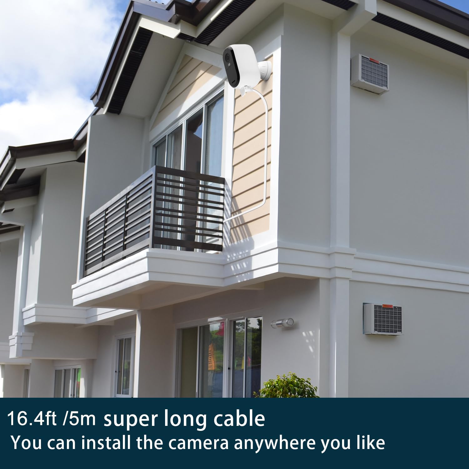 Itodos 16.4Ft/5M Charging Cable For Arlo Essential Wireless Security Camera, 2Nd Generation With Adapter, Weatherproof Outdoor F