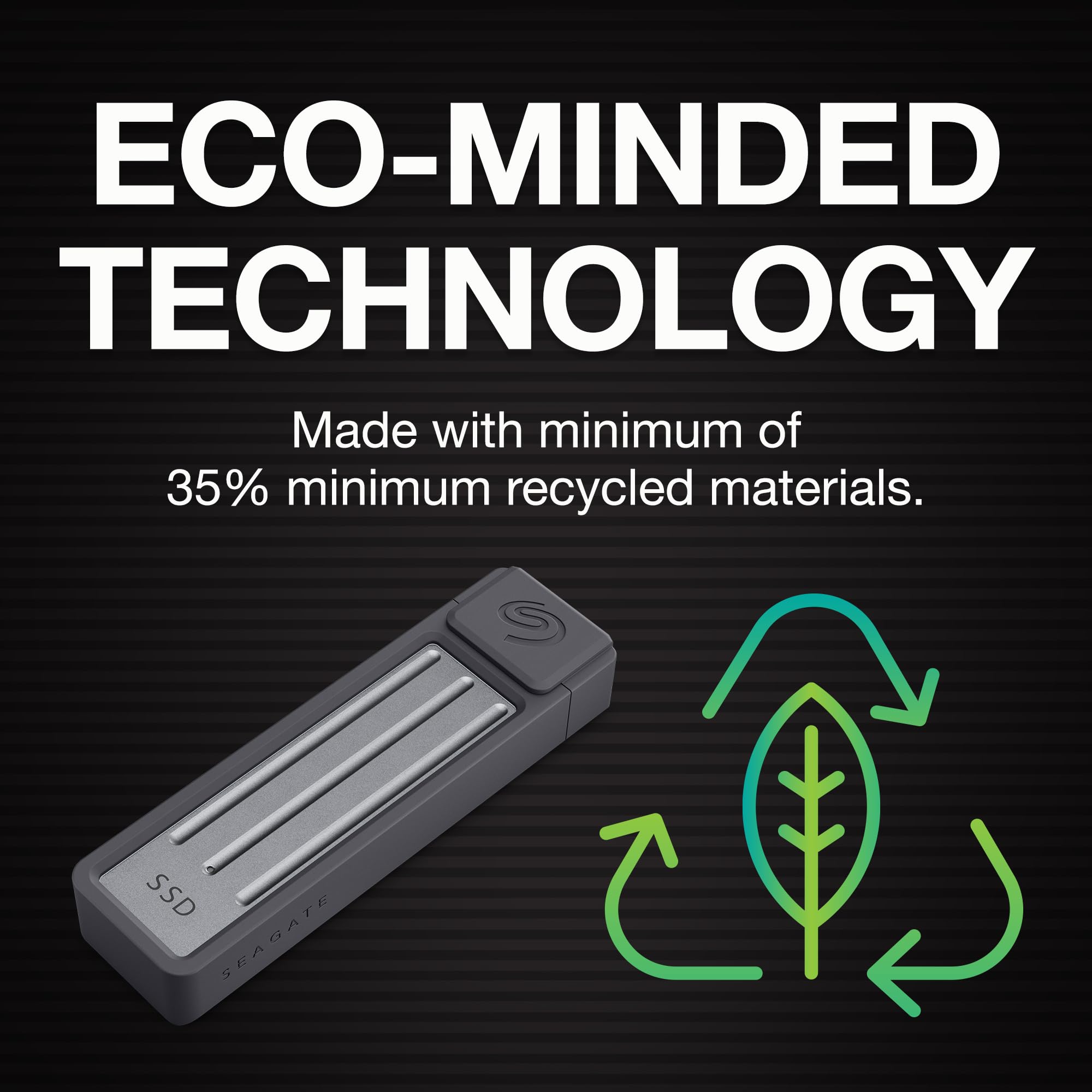 Seagate Ultra Compact 2Tb, Portable Ssd, 1000Mb/S, Usb-C, Usb 3.2 Gen2, Ip54 Water Dust And 3M Drop Resistant, Windows/Mac/Iphon