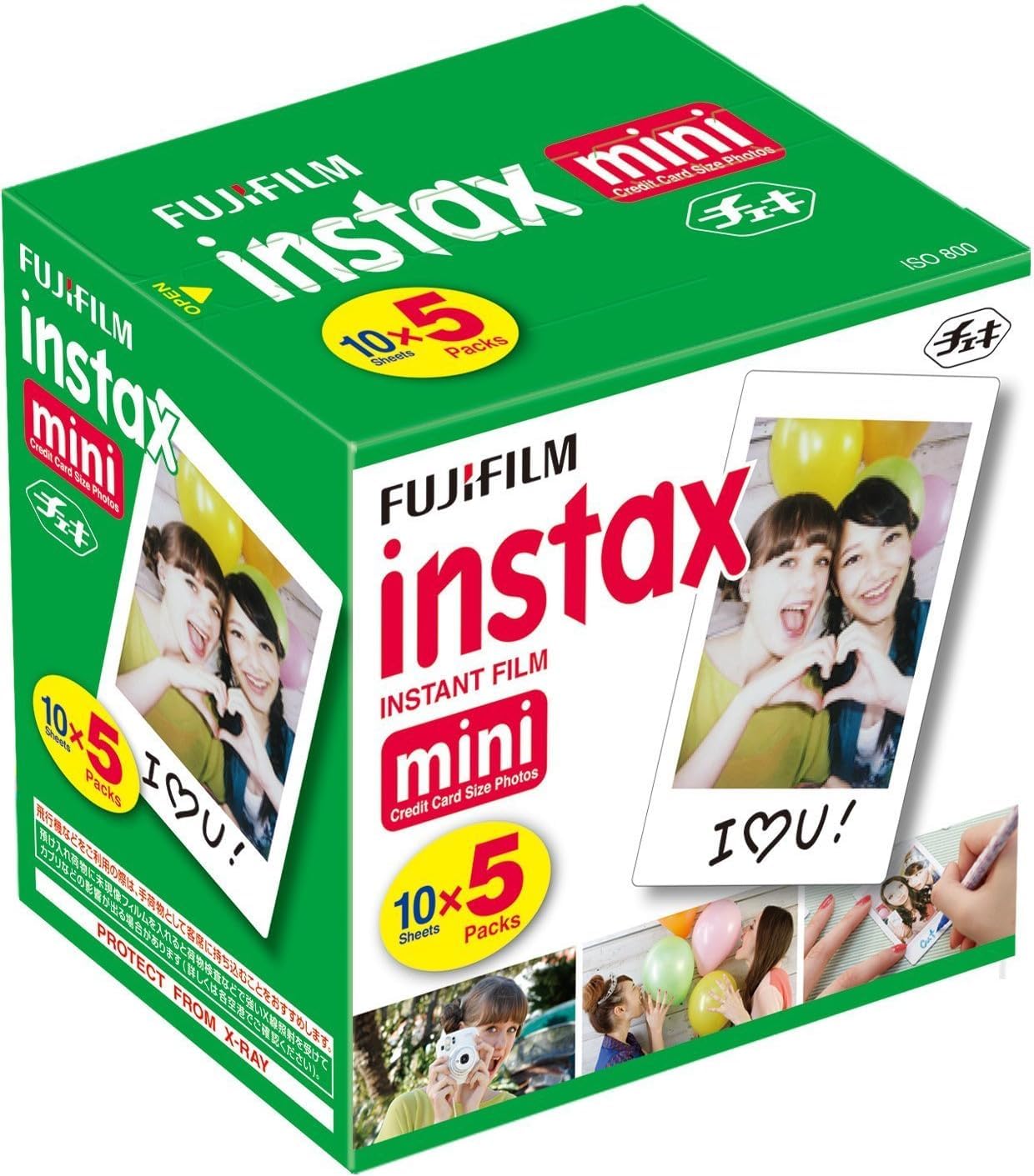 Fujifilm Instax Mini Instant Film, 10 Sheets  5 Pack(Total 50 Shoots)