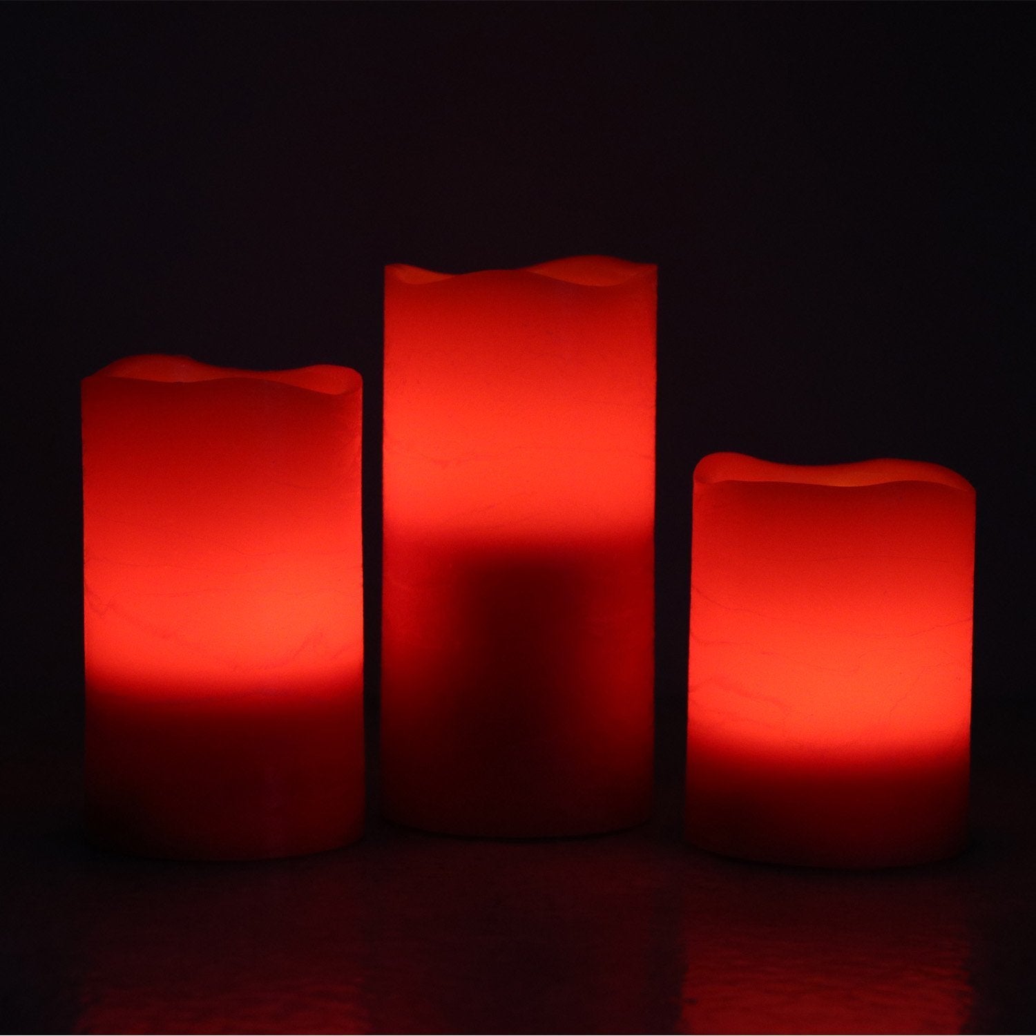 Rhytsing Turquoise Battery Operated Flameless Led Candles With Timer Function For Summer And Weddings, Warm White Light, Real Wa