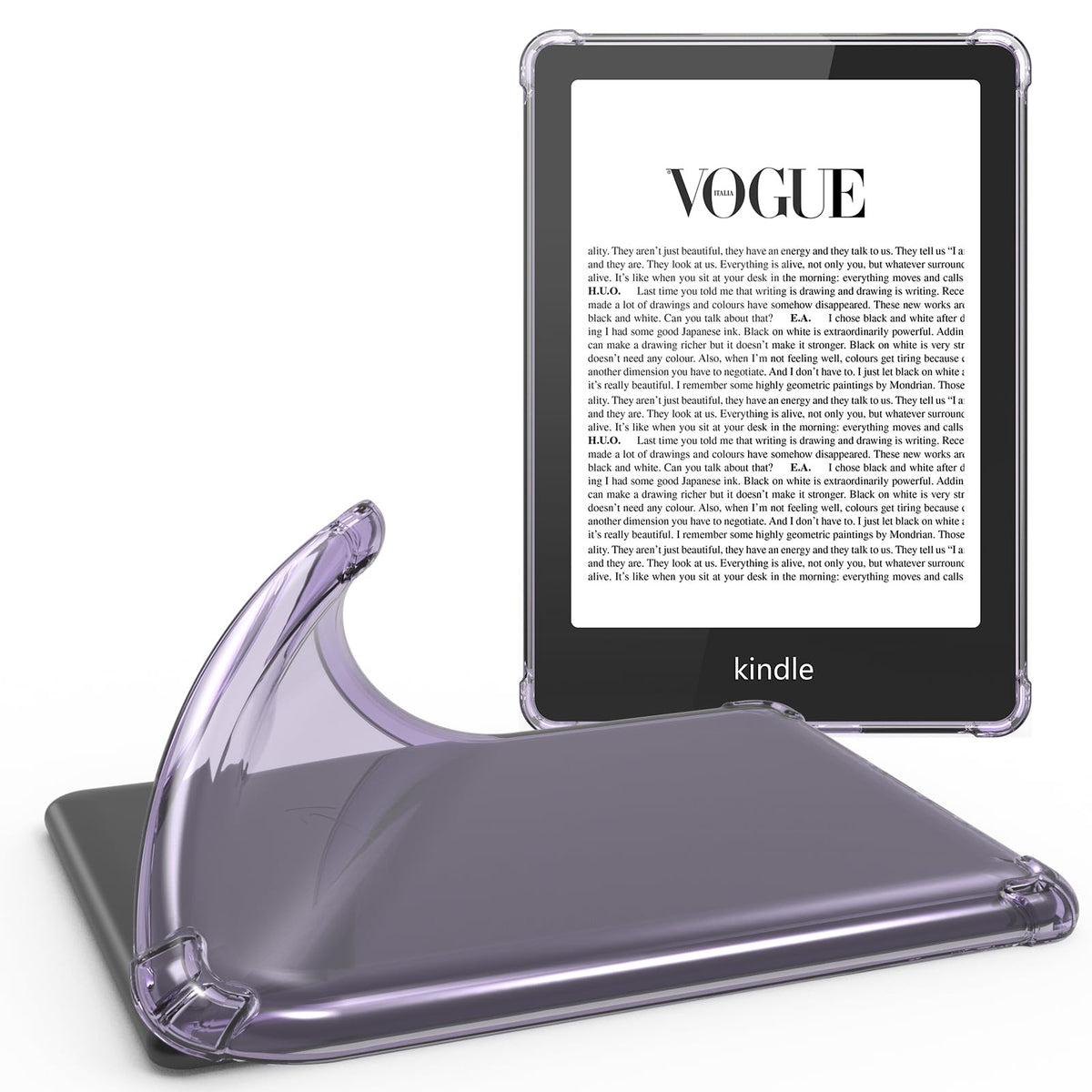 Coo Clear Case For 6.8'' All New Kindle Paperwhite 11Th Generation 2021 And Signature Edition Tpu Back Cover, Ultra Clear Soft F