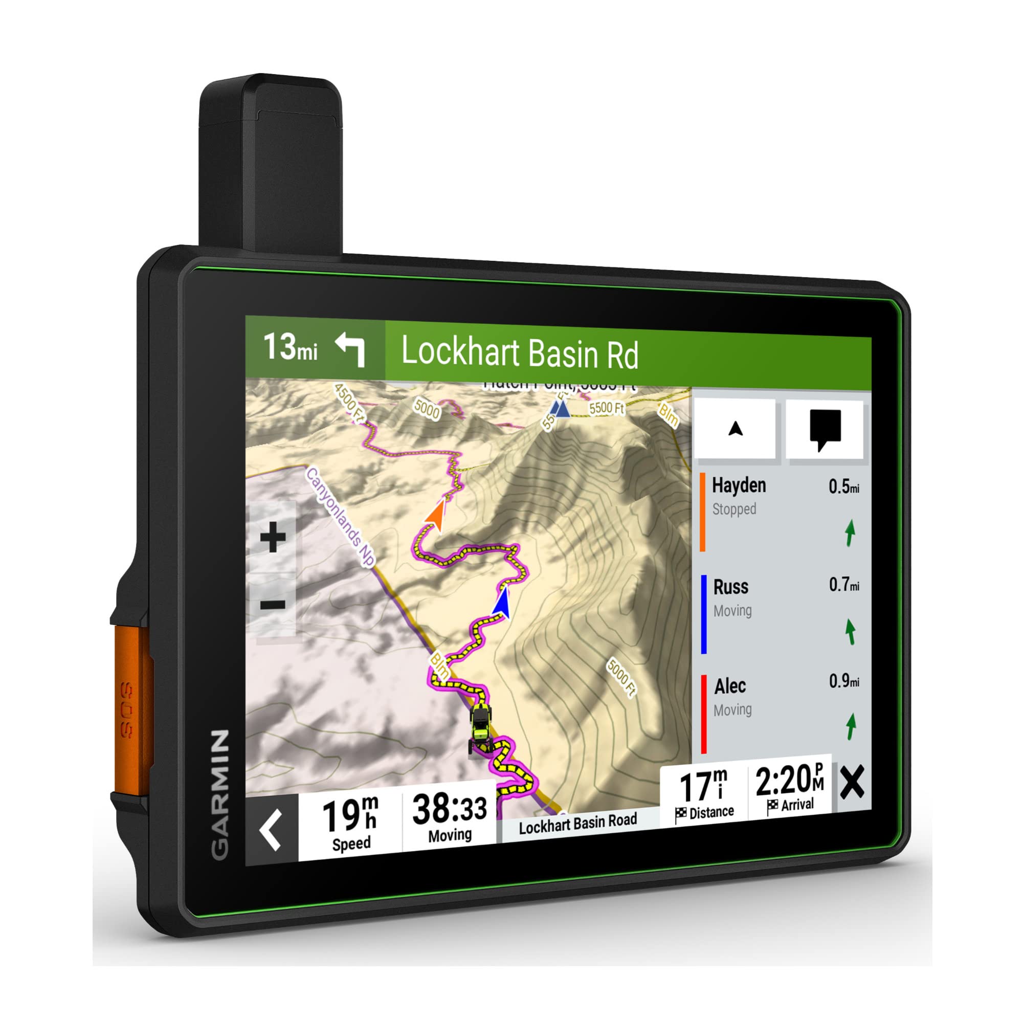 Garmin Tread Sxs, Gps Navigator, Ulltrabright Display, Preloaded Topography,Group Ride Radio, Inreach Technology