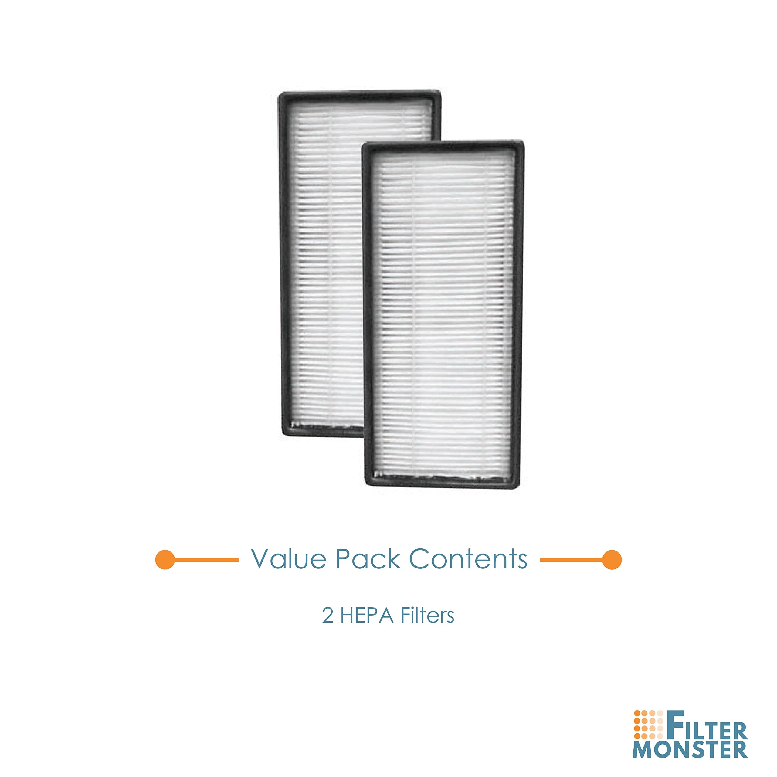 Filter Monster   Replacement Hepa Filters, 2 Pack   Compatible With Honeywell Hrf C1 And Hrf C2 Air Purifier Filters For Models