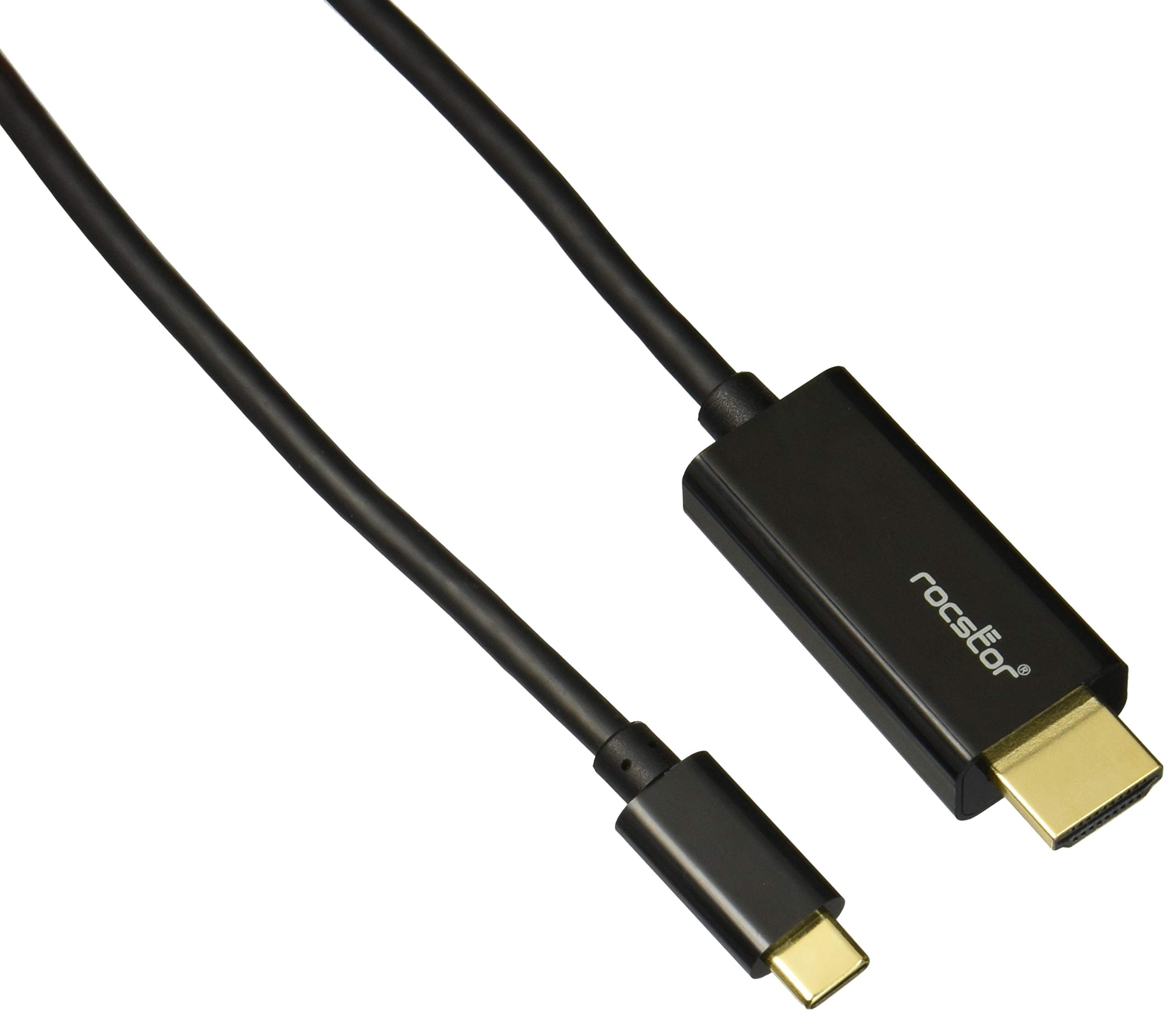 Rocstor 6Ft USB-C to HDMI Male to Male 4K Cable Supports up to 4K 60Hz Black
